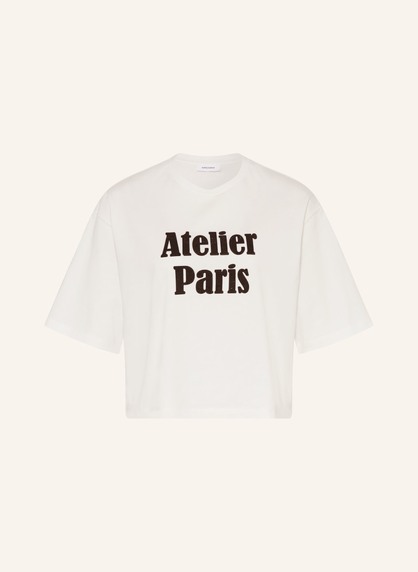 darling harbour T-Shirt mit Schmucksteinen: WHITE