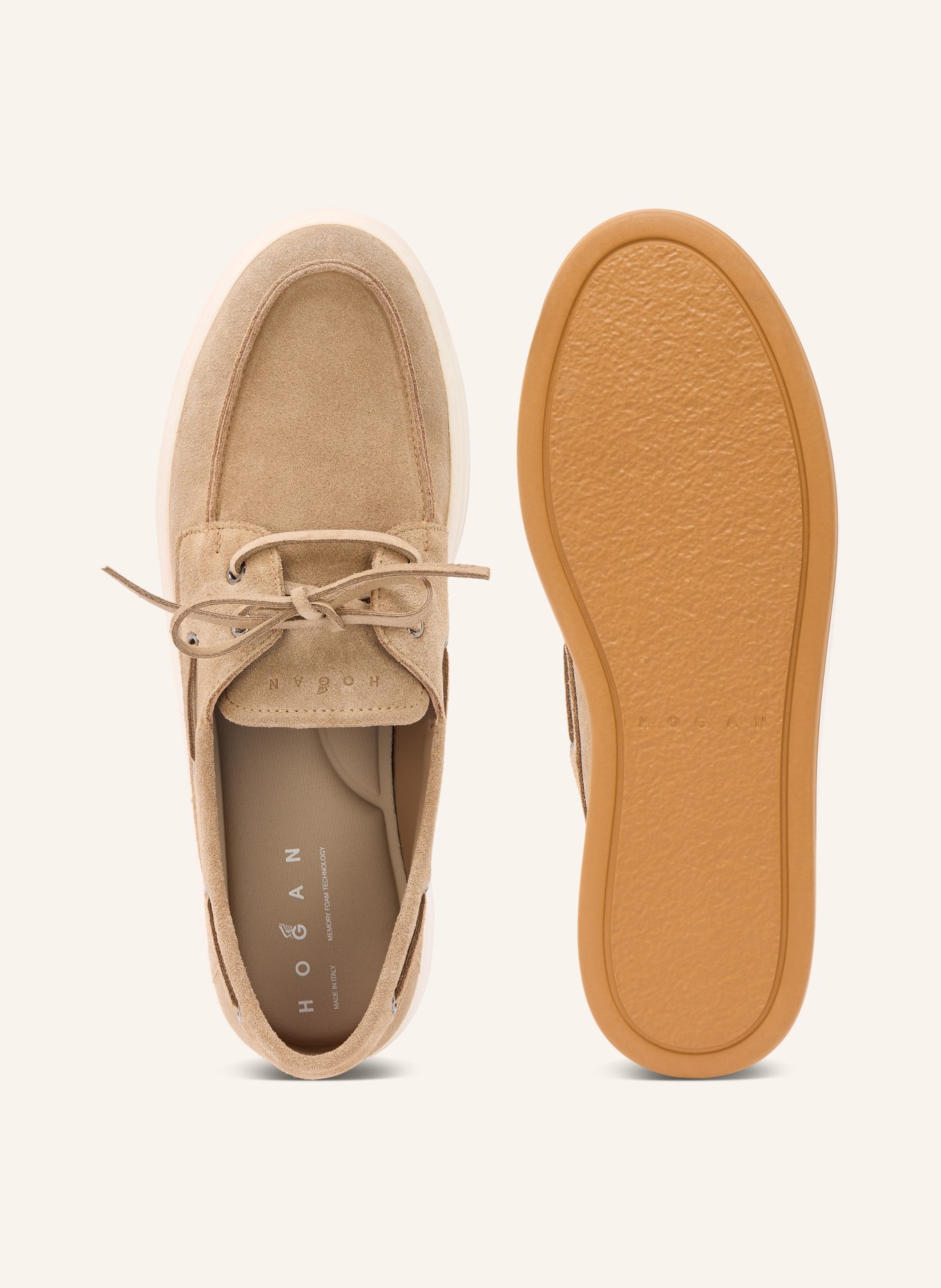 HOGAN Bootsschuhe H668 BARCA: CAMEL