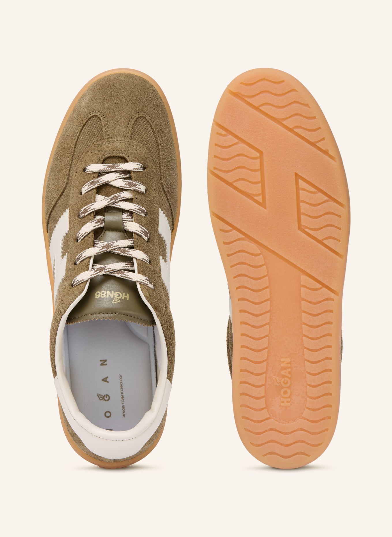 HOGAN Sneaker COOL: KHAKI / WHITE