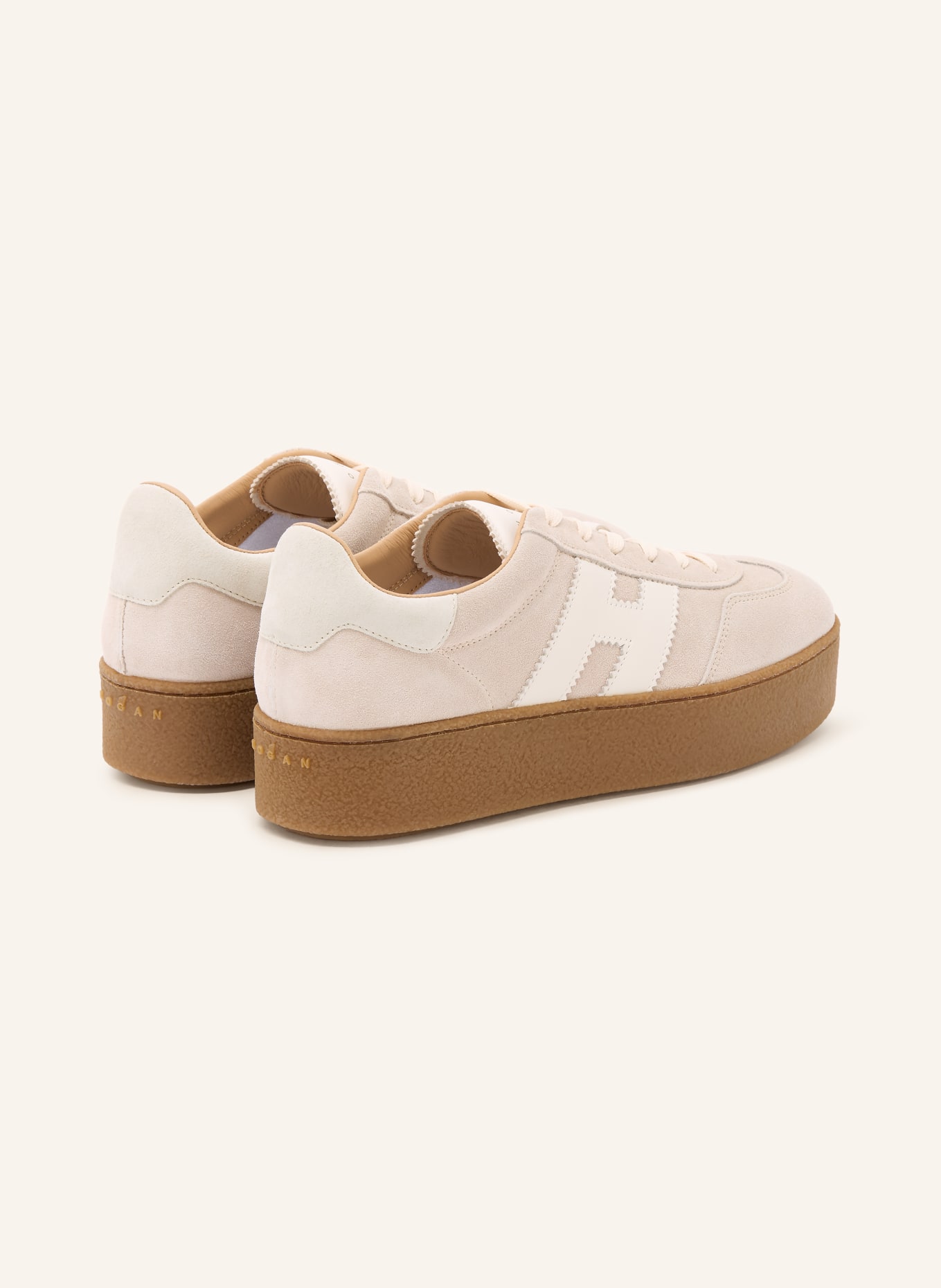 HOGAN Sneaker H698: BEIGE / ECRU