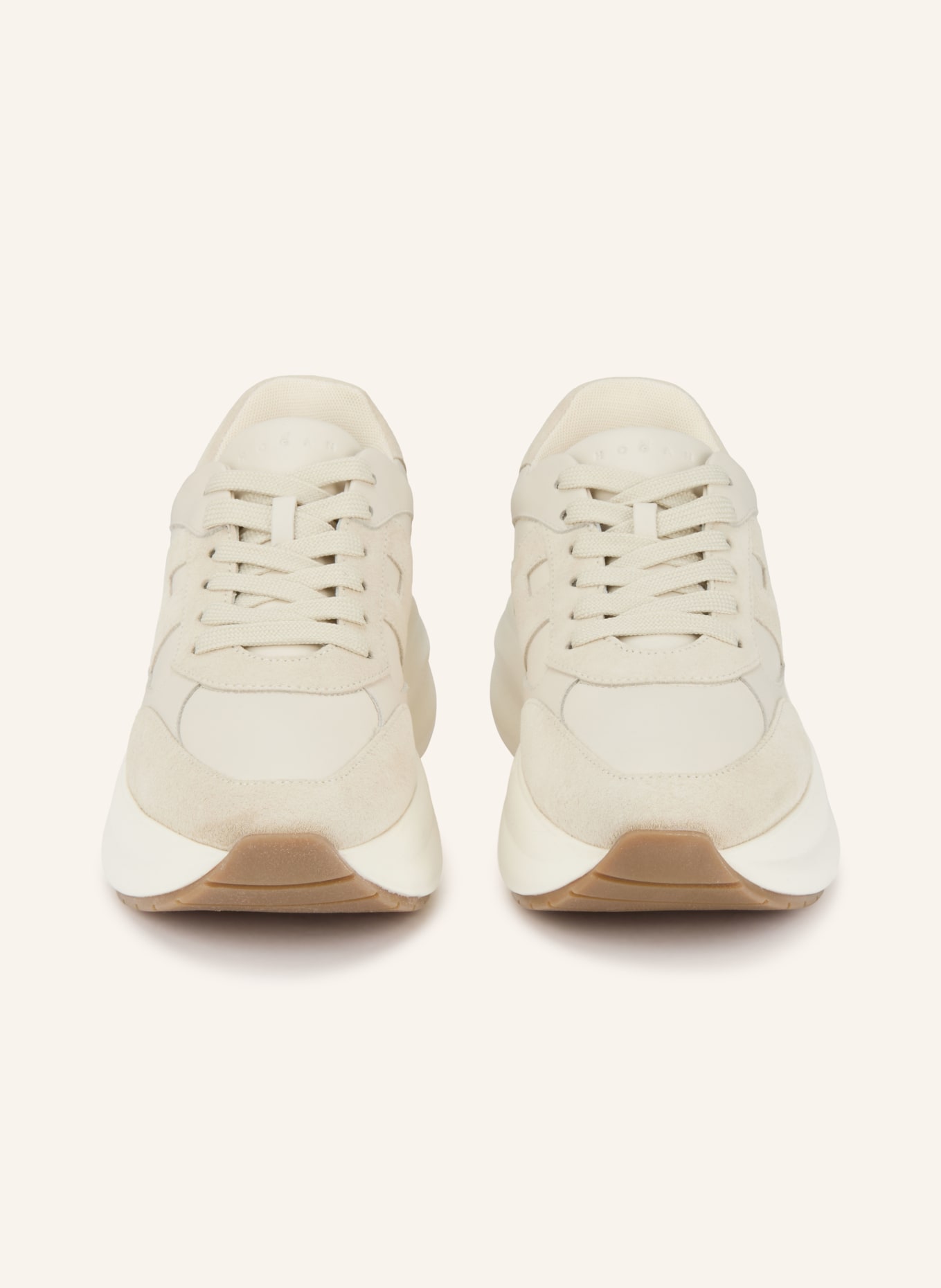 HOGAN Sneaker: HELLGRAU / CREME