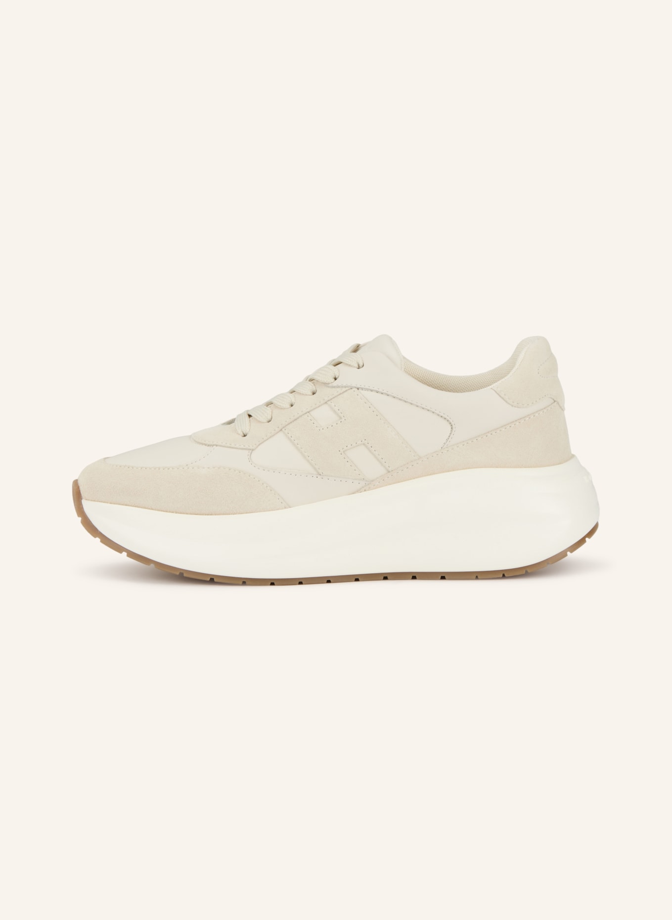 HOGAN Sneaker: HELLGRAU / CREME