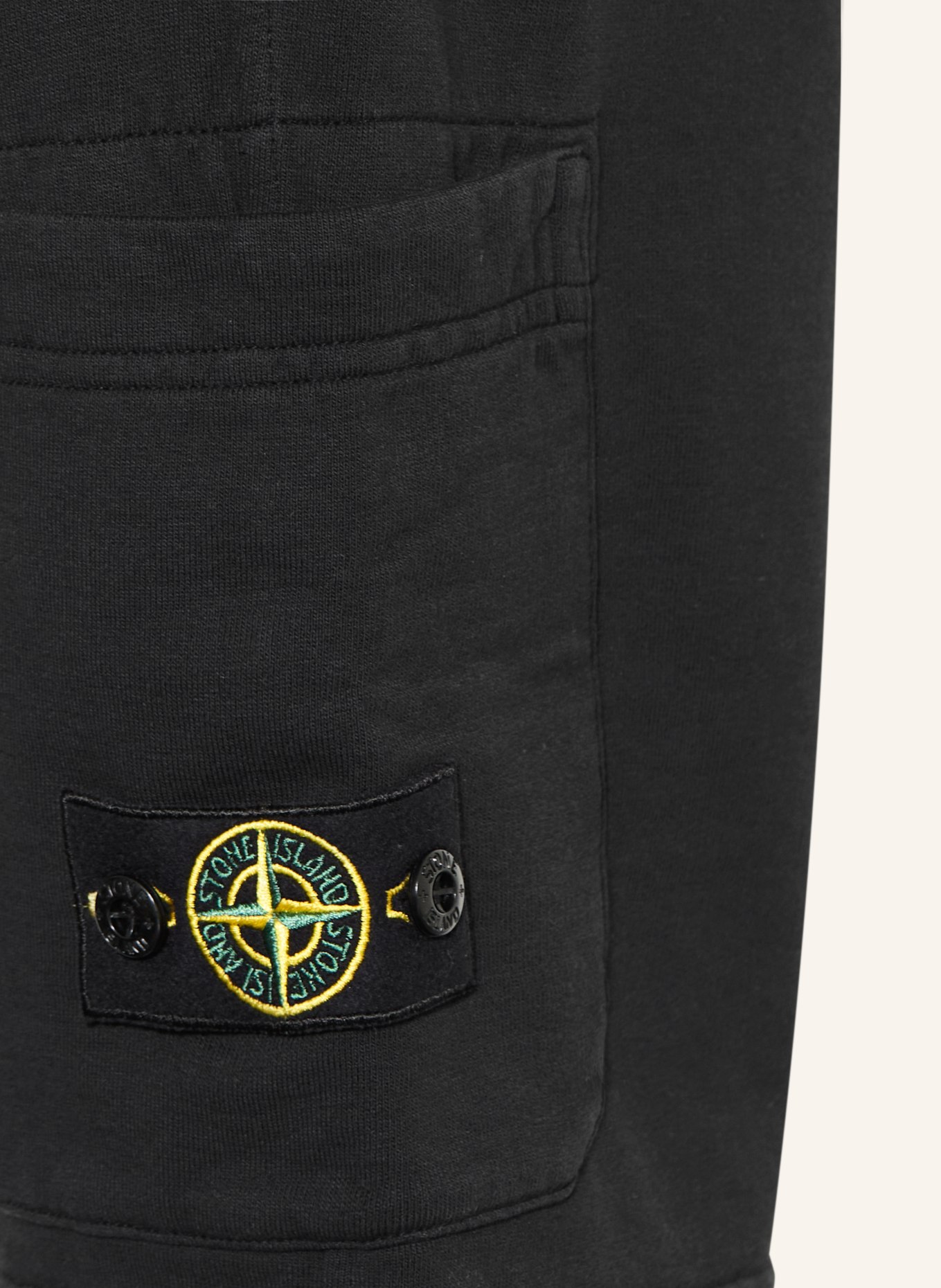 STONE ISLAND JUNIOR Sweatshorts: SCHWARZ