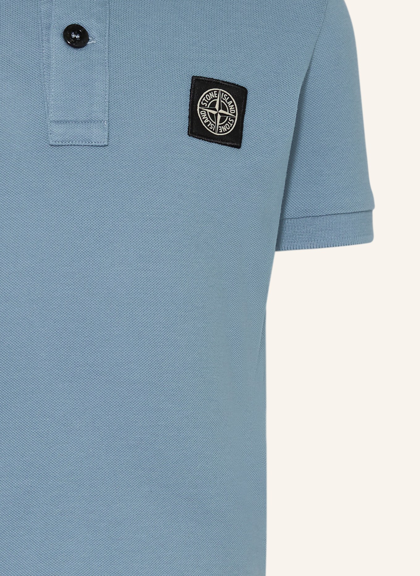 STONE ISLAND JUNIOR Piqué-Poloshirt: HELLBLAU