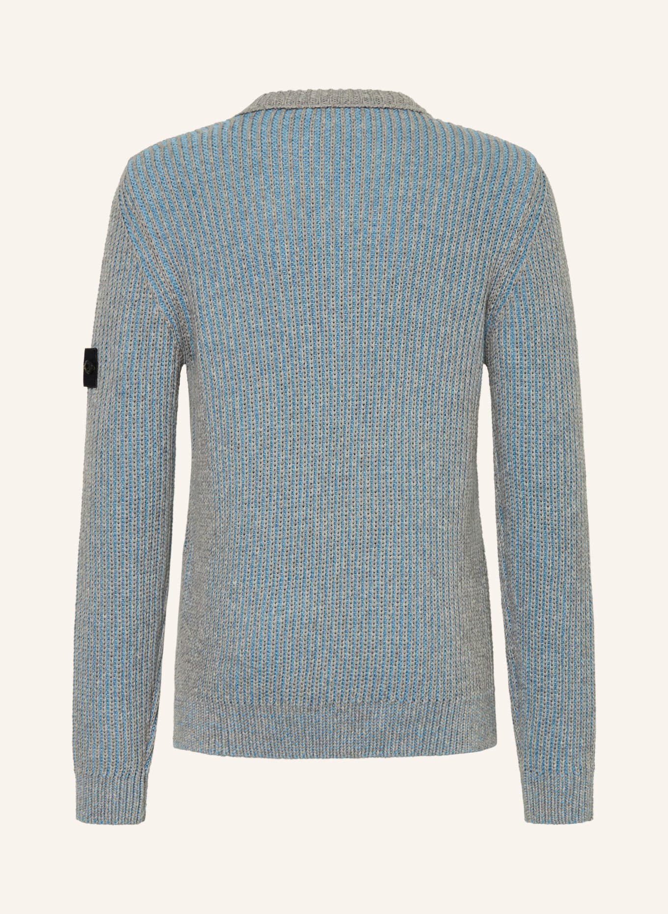 STONE ISLAND JUNIOR Pullover: GRAU / HELLBLAU