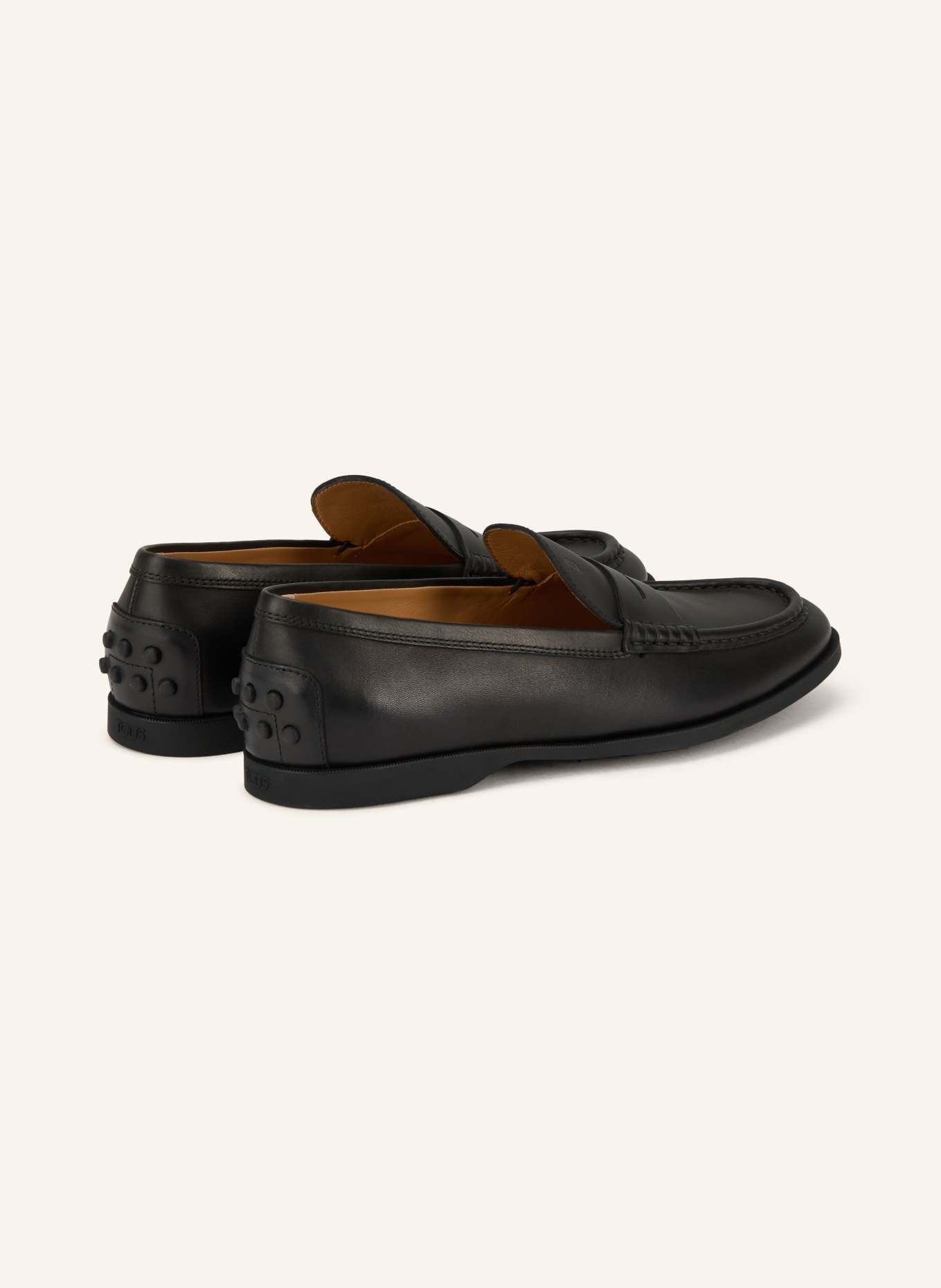 TOD'S Penny-Loafer GOMMA: SCHWARZ