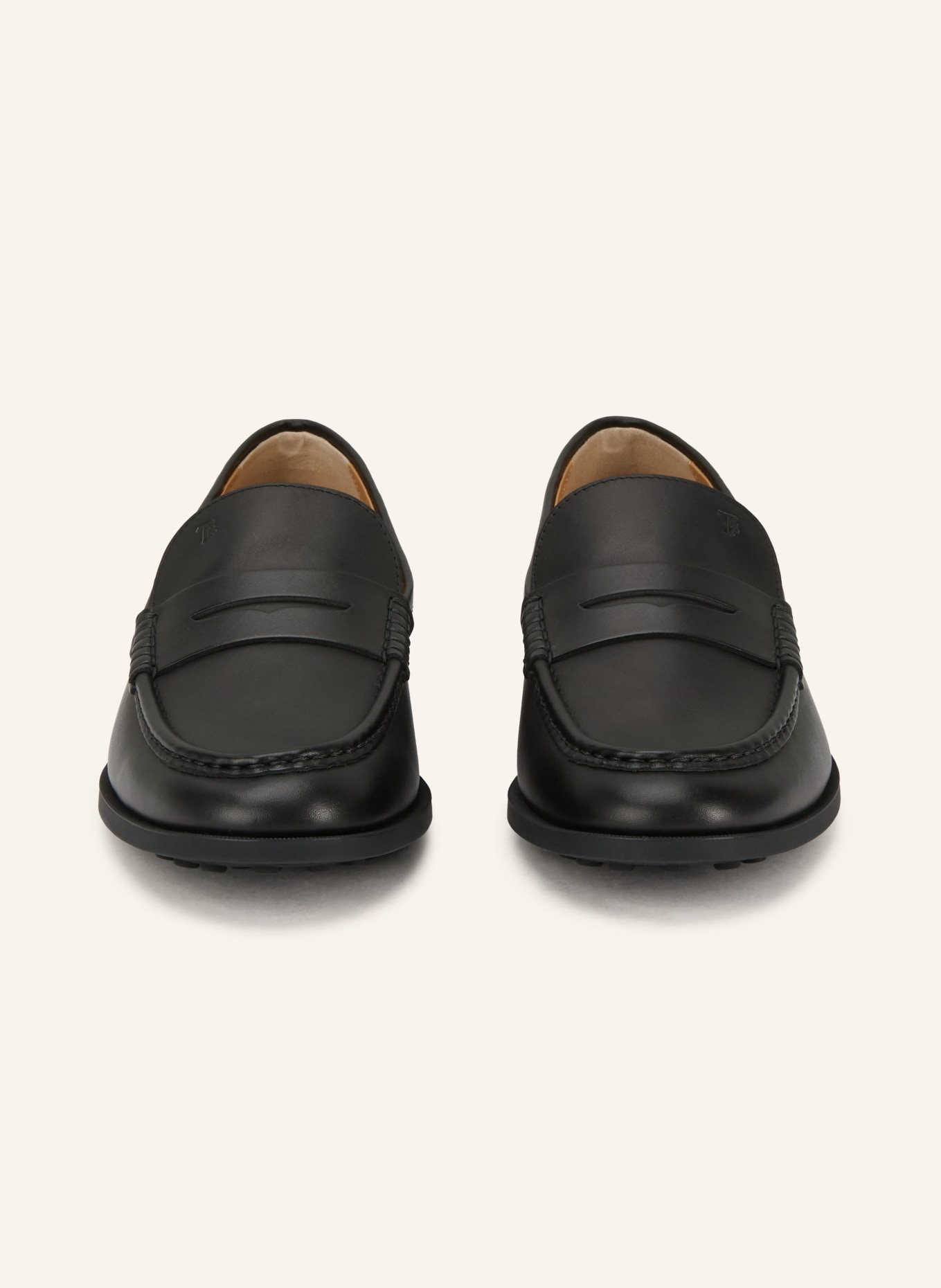 TOD'S Penny-Loafer GOMMA: SCHWARZ