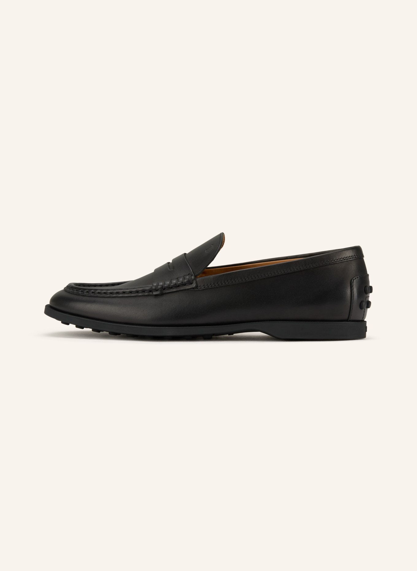 TOD'S Penny-Loafer GOMMA: SCHWARZ