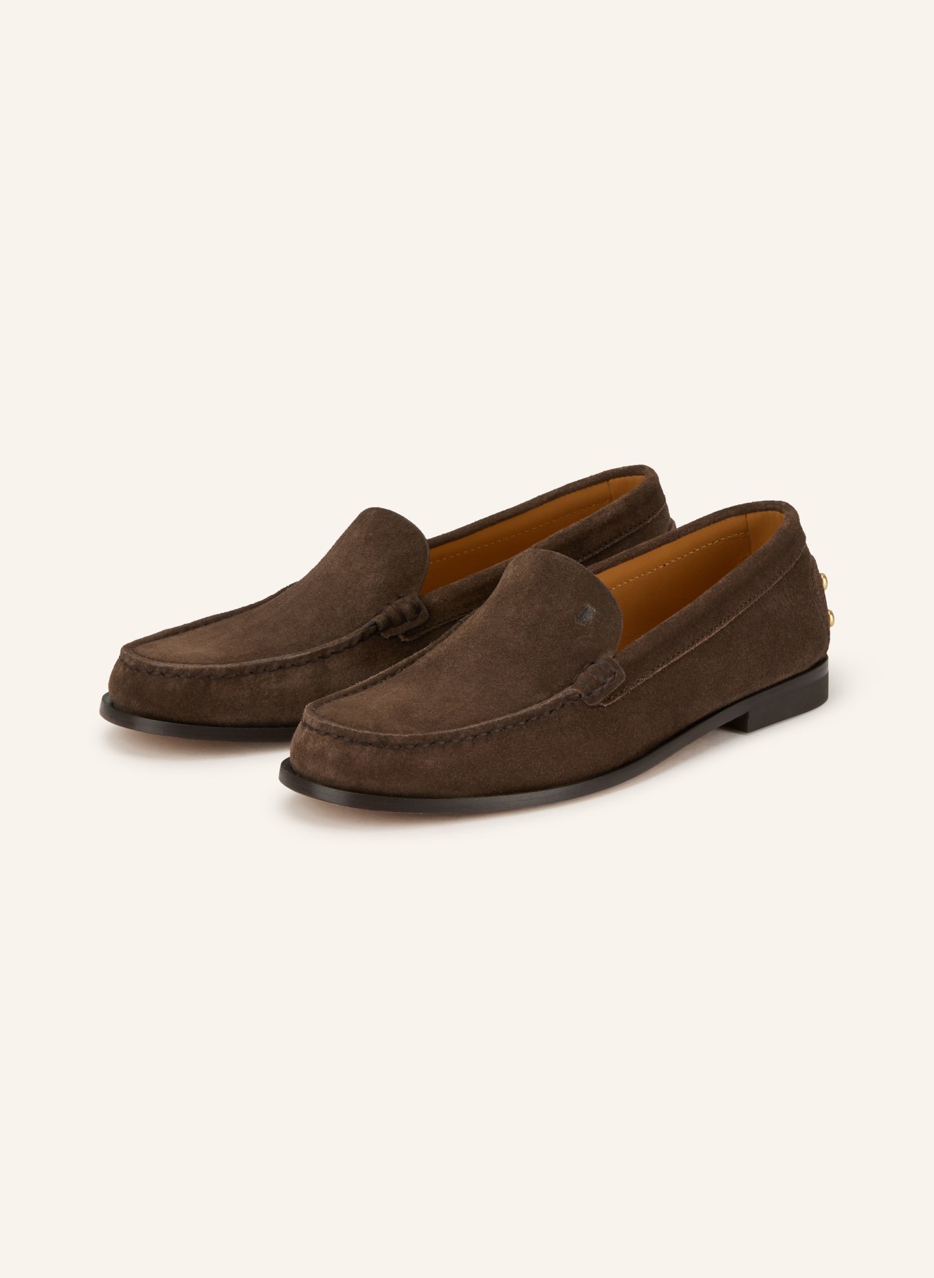 TOD'S Loafer mit Nieten: DUNKELBRAUN