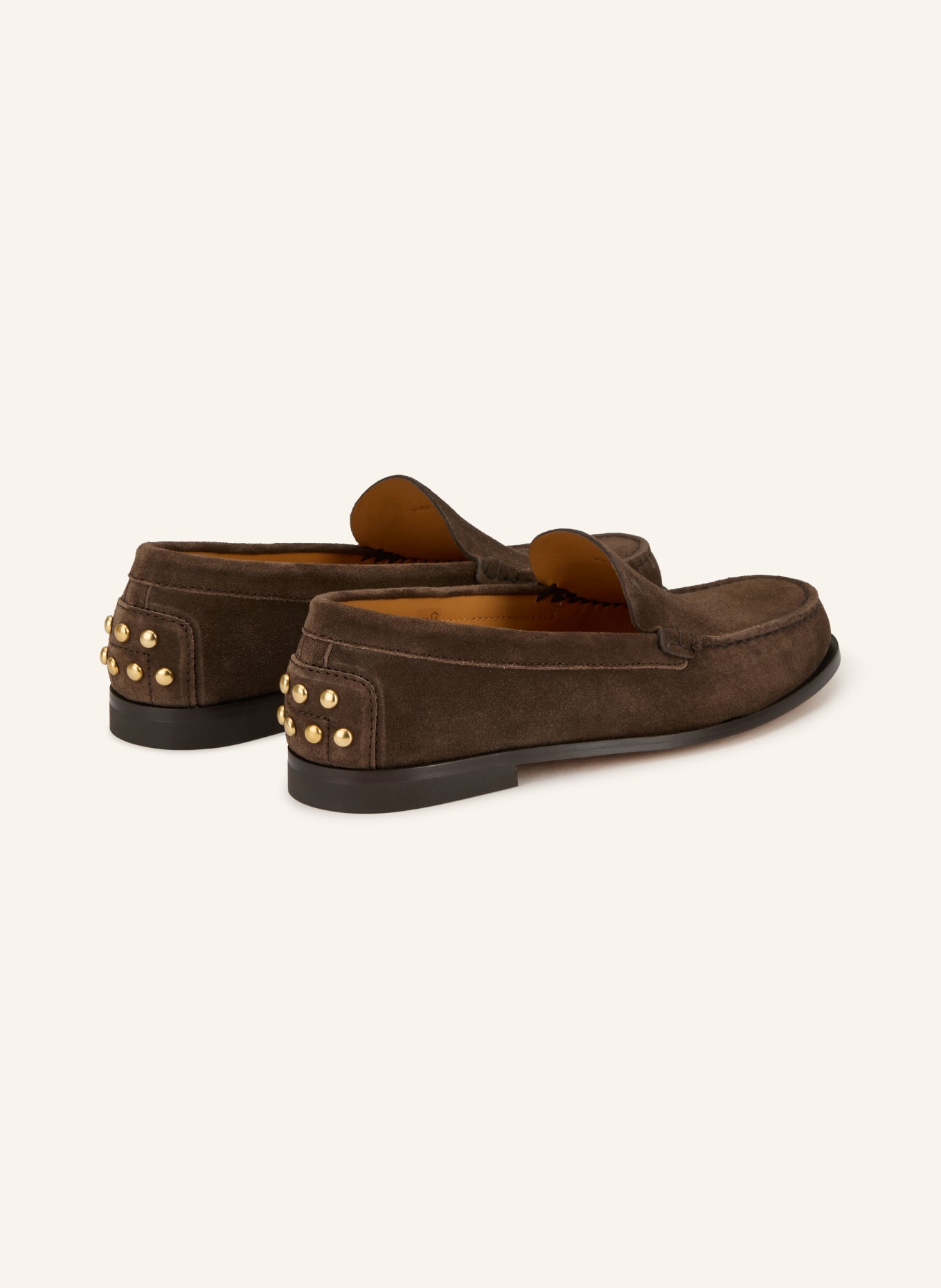 TOD'S Loafer mit Nieten: DUNKELBRAUN
