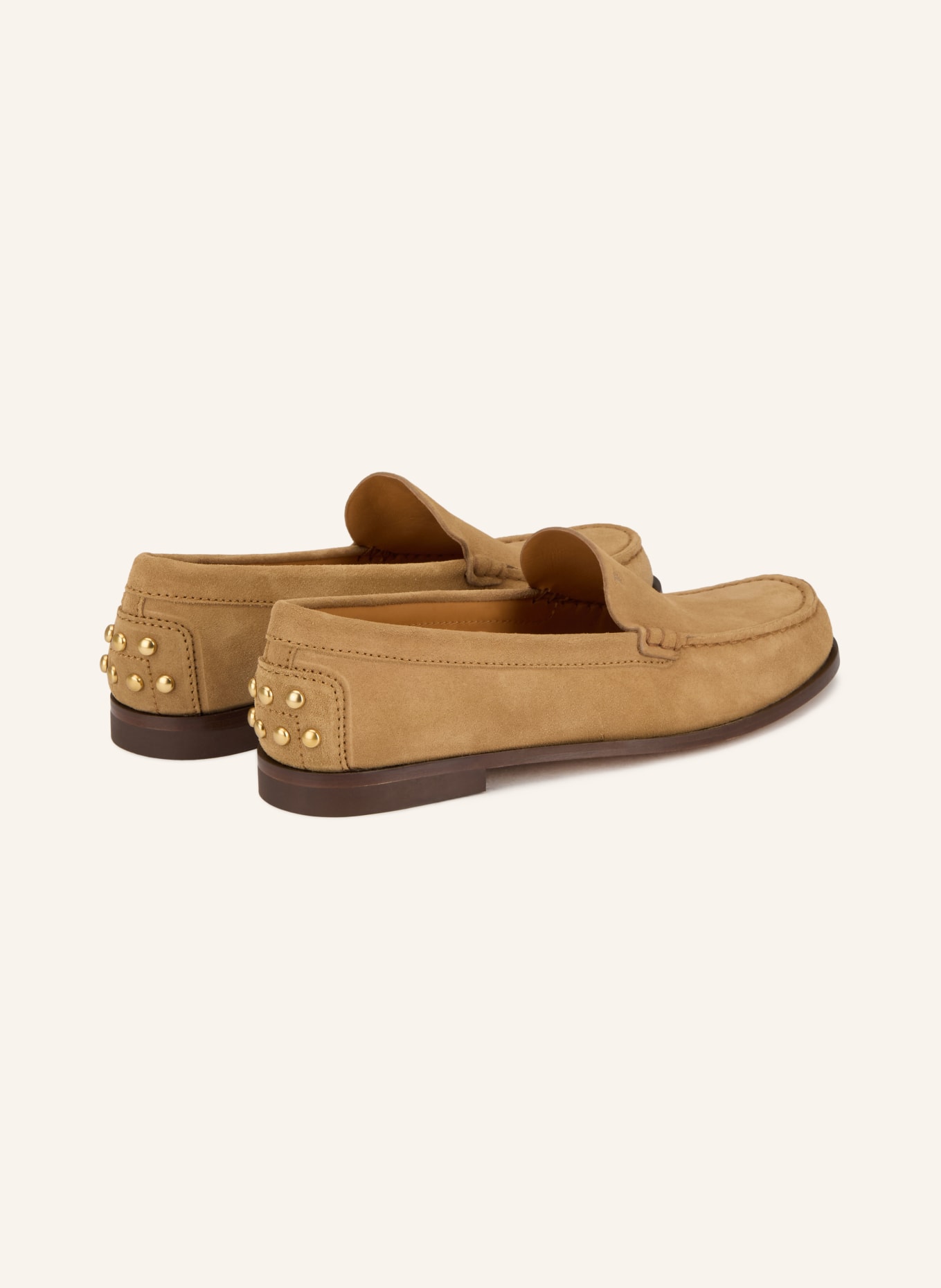 TOD'S Mokasíny s cvočky: VELBLOUDÍ