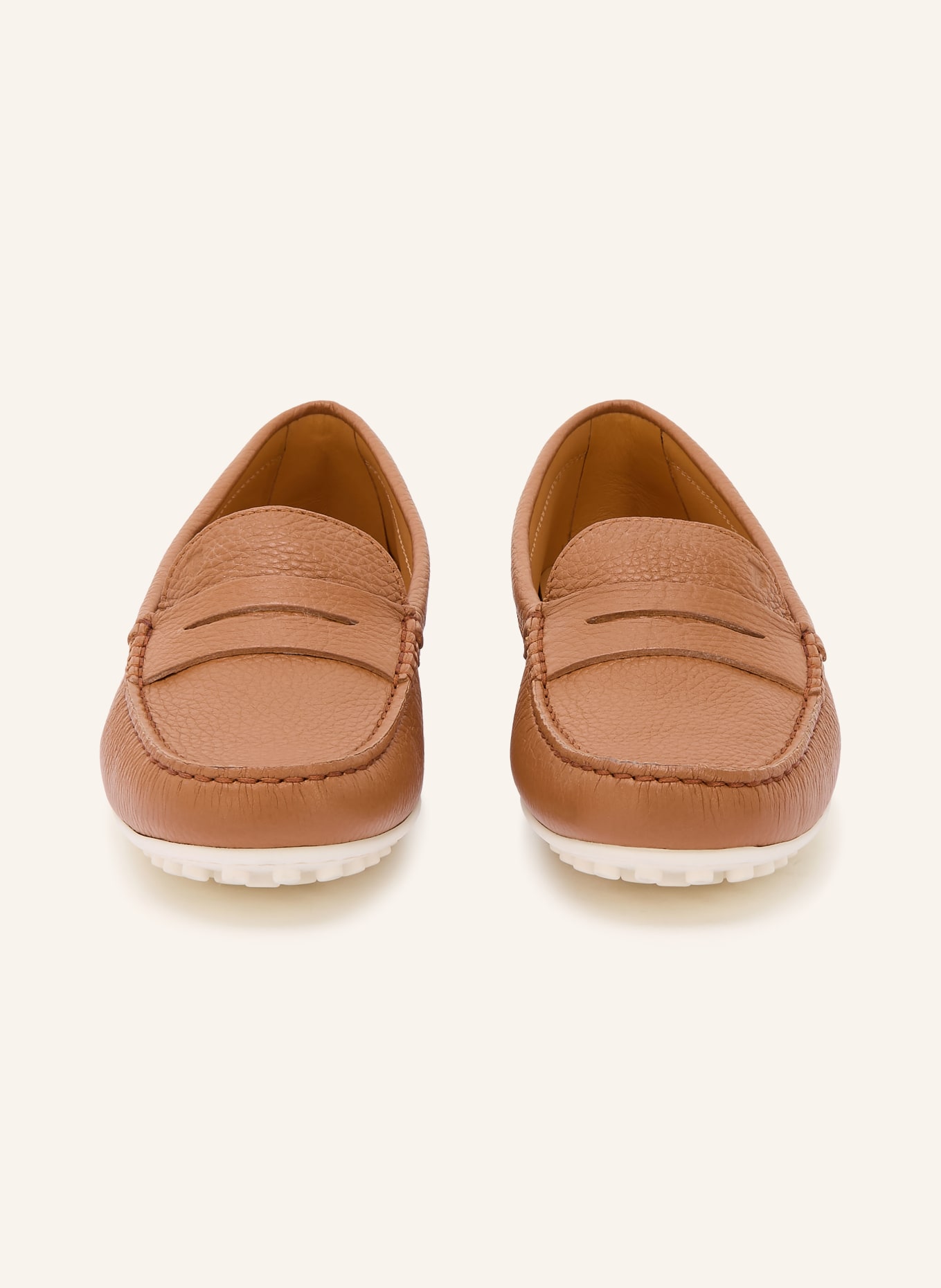 TOD'S Penny mokasíny GOMMA: HNĚDÁ