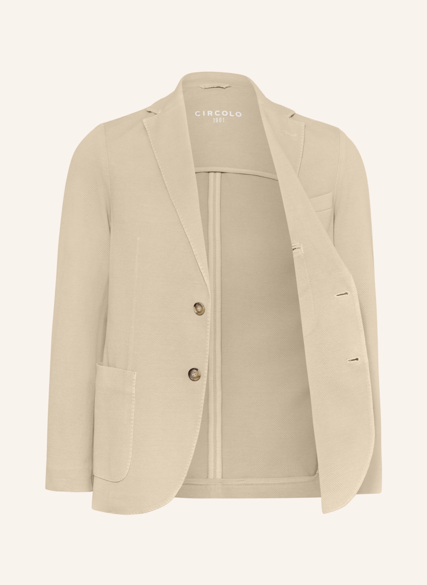 CIRCOLO 1901 Jerseysakko Slim Fit: BEIGE