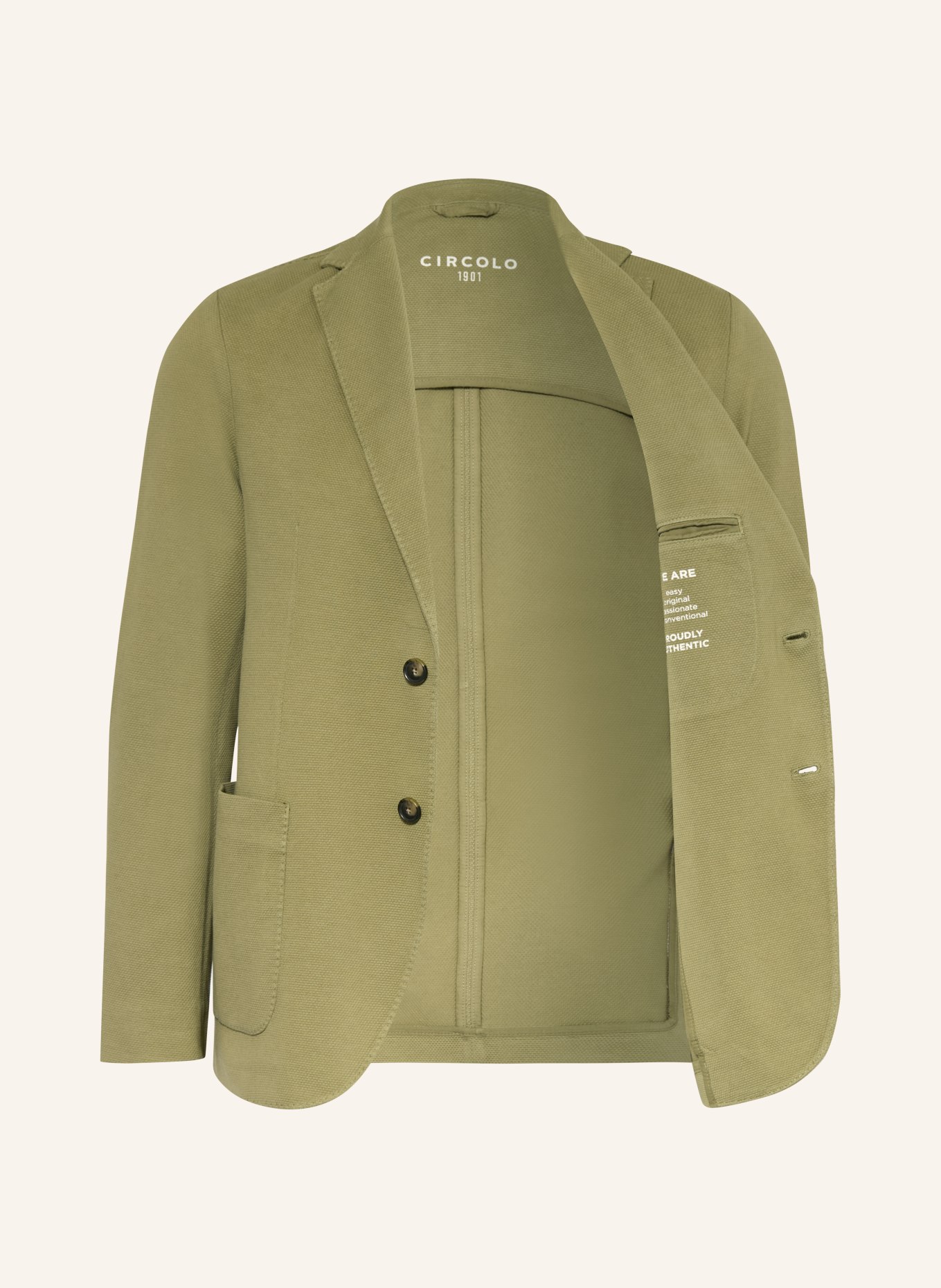 CIRCOLO 1901 Jerseysakko Slim Fit: OLIV