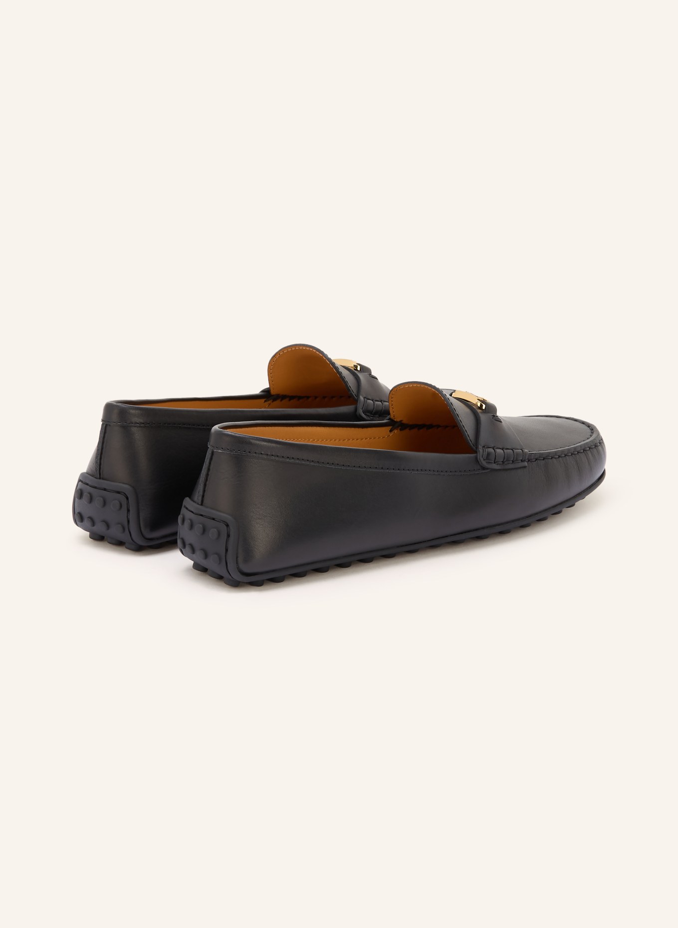 TOD'S mokasyny: CZARNY