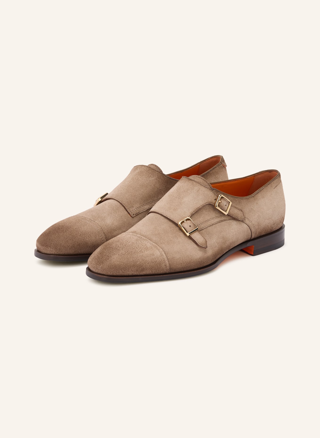 Santoni Double-Monks AXEL: HELLBRAUN