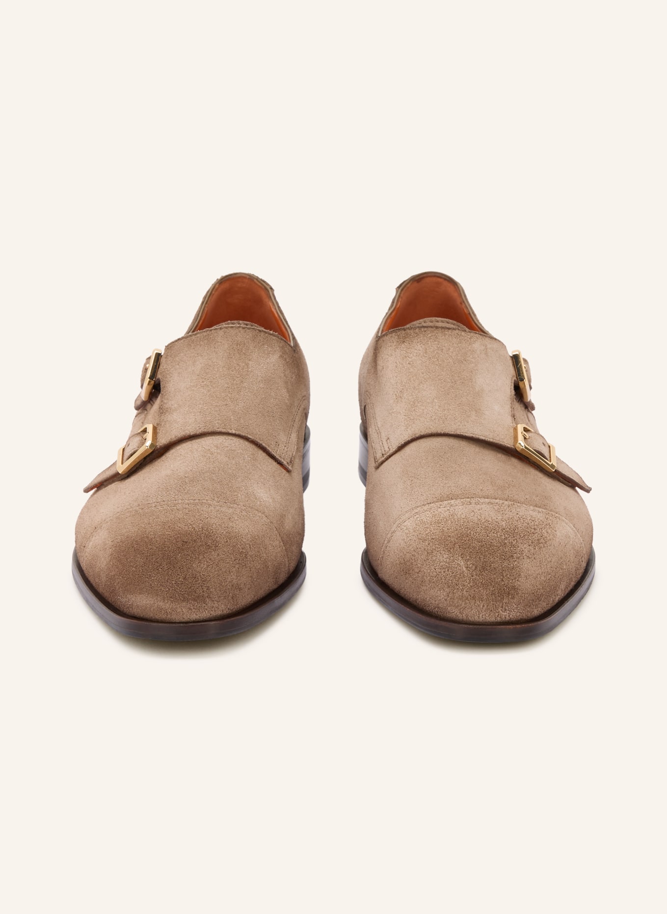 Santoni Double-Monks AXEL: HELLBRAUN