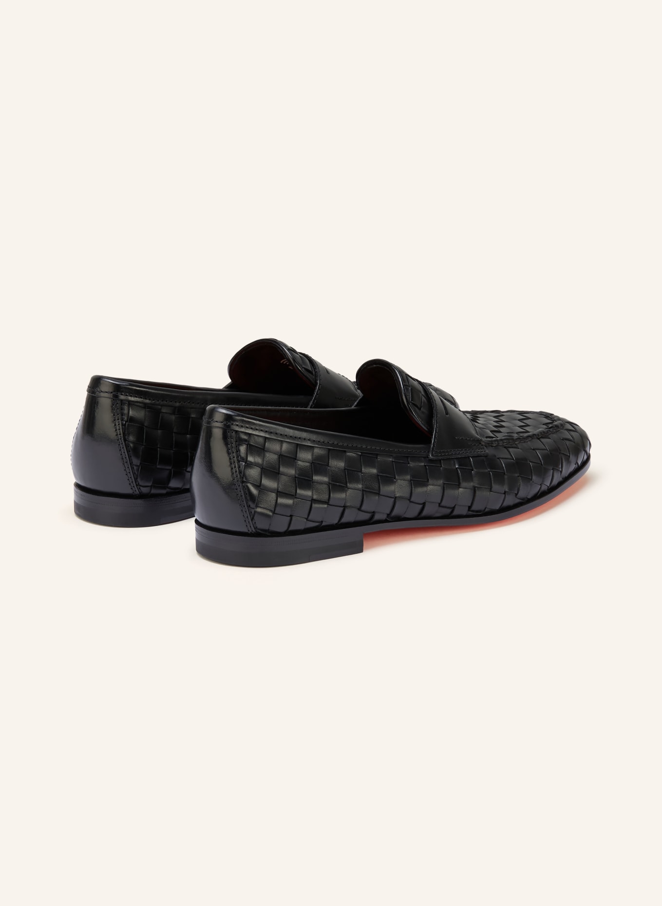 Santoni Penny loafers DOOR DAMA: BLACK