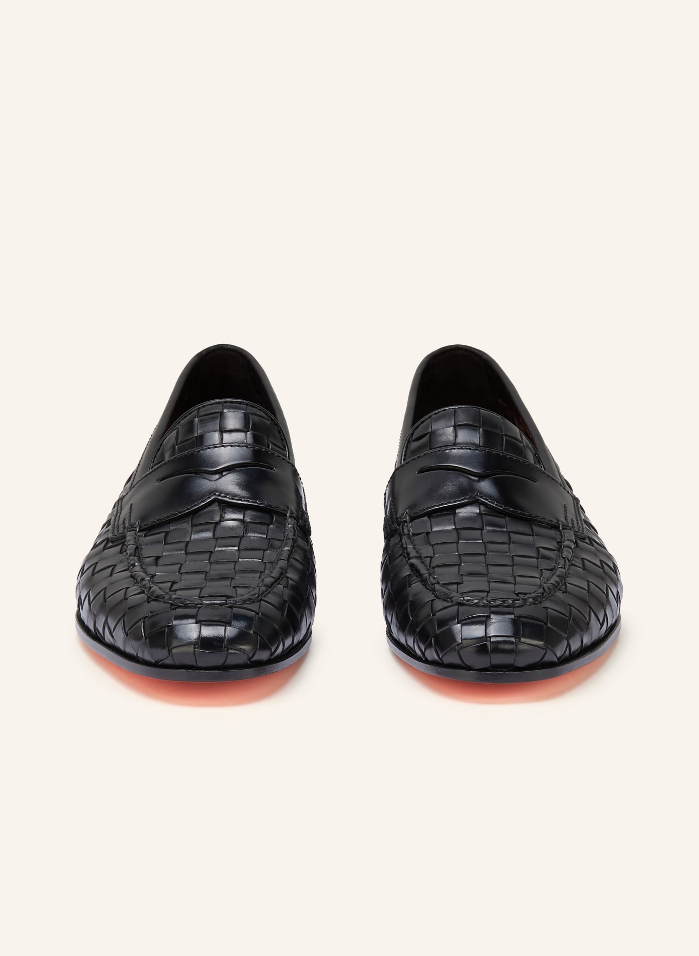 Santoni Penny loafers DOOR DAMA: BLACK