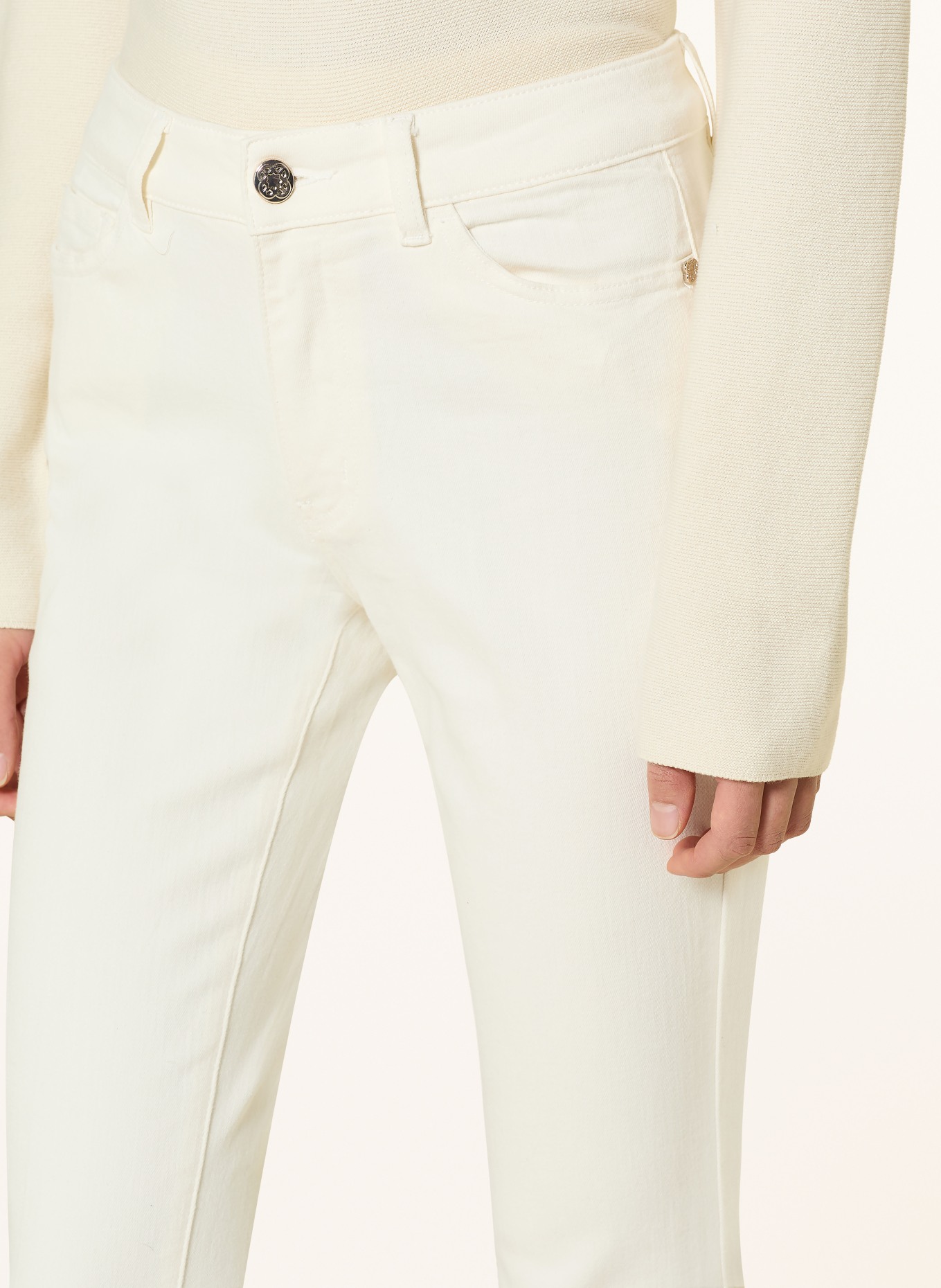 ELENA MIRO Bootcut Jeans: 011 OFF WHITE