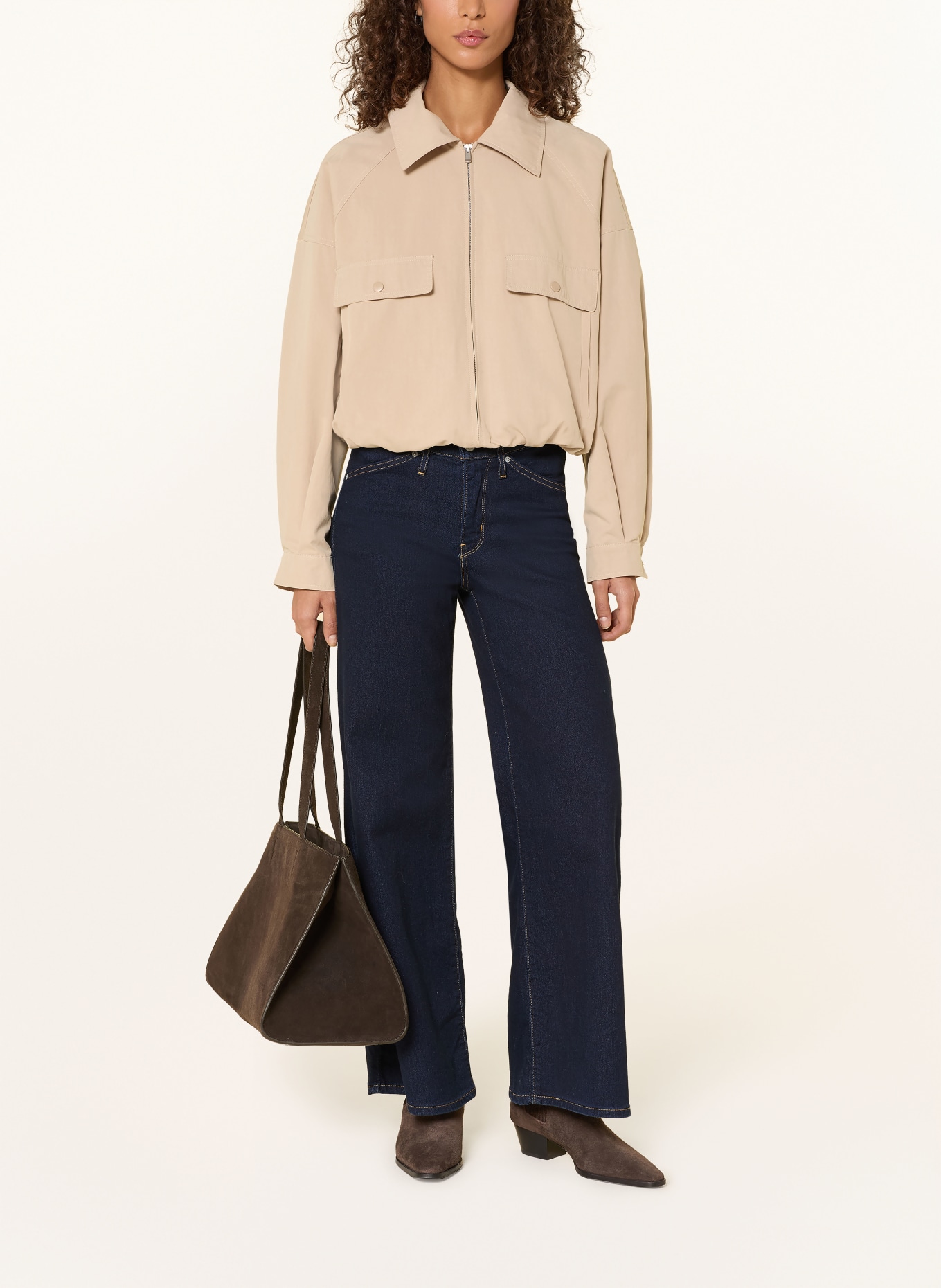 WITHBLACK Bunda LYDIA: BÉŽOVÁ