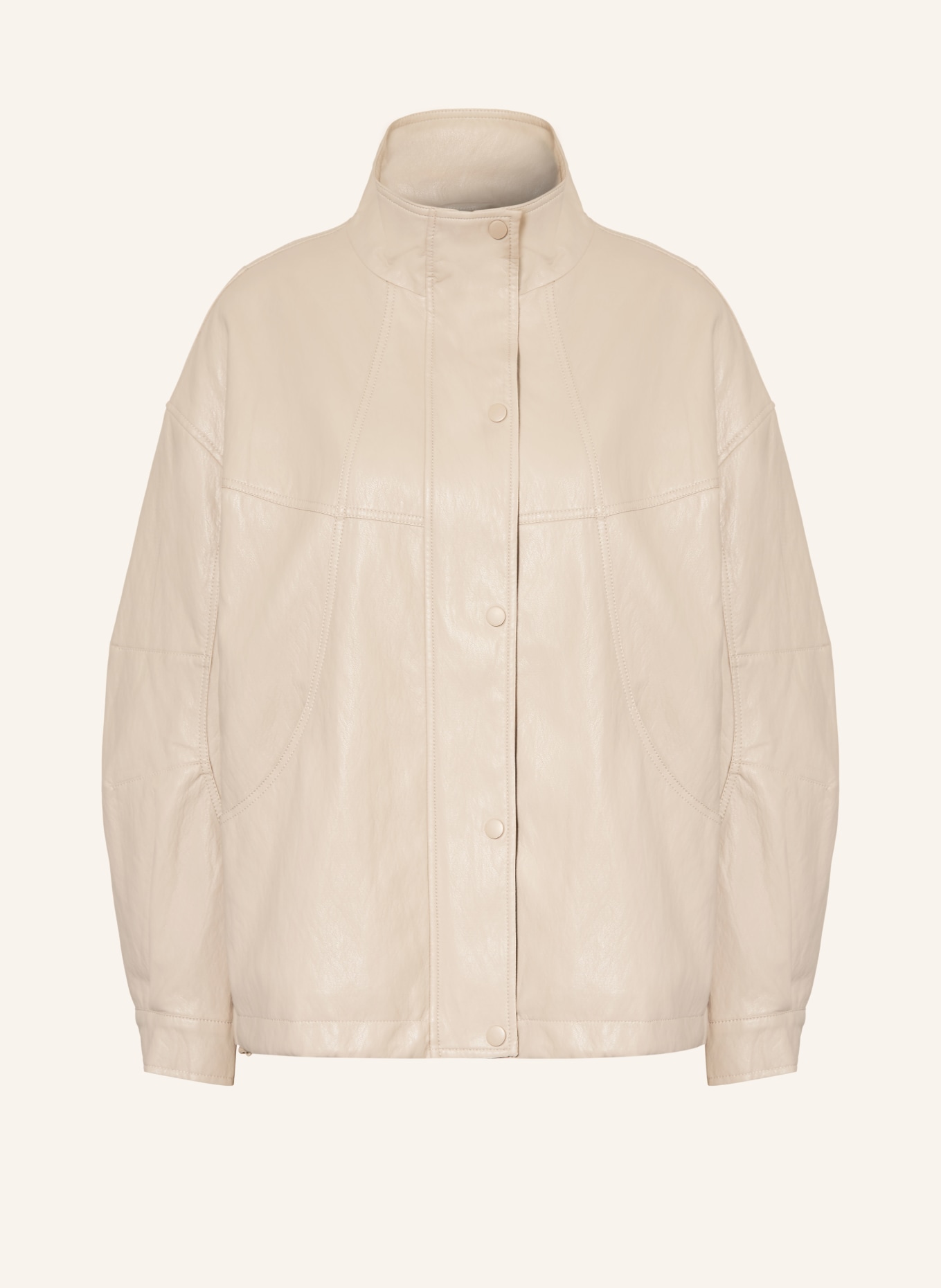 WITHBLACK Jacke ANNI in Lederoptik: CREME