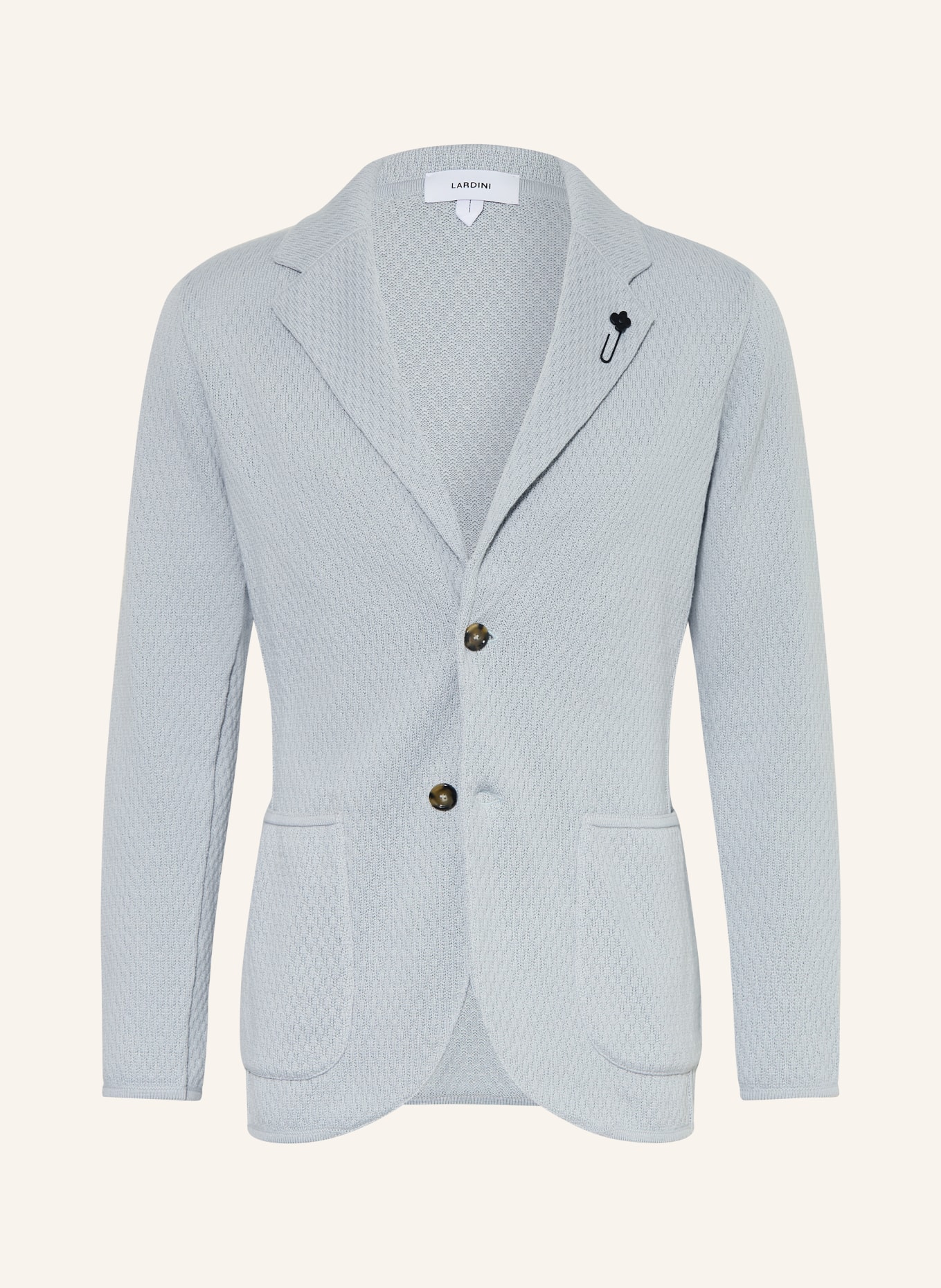 LARDINI Stricksakko Extra Slim Fit: BLAUGRAU