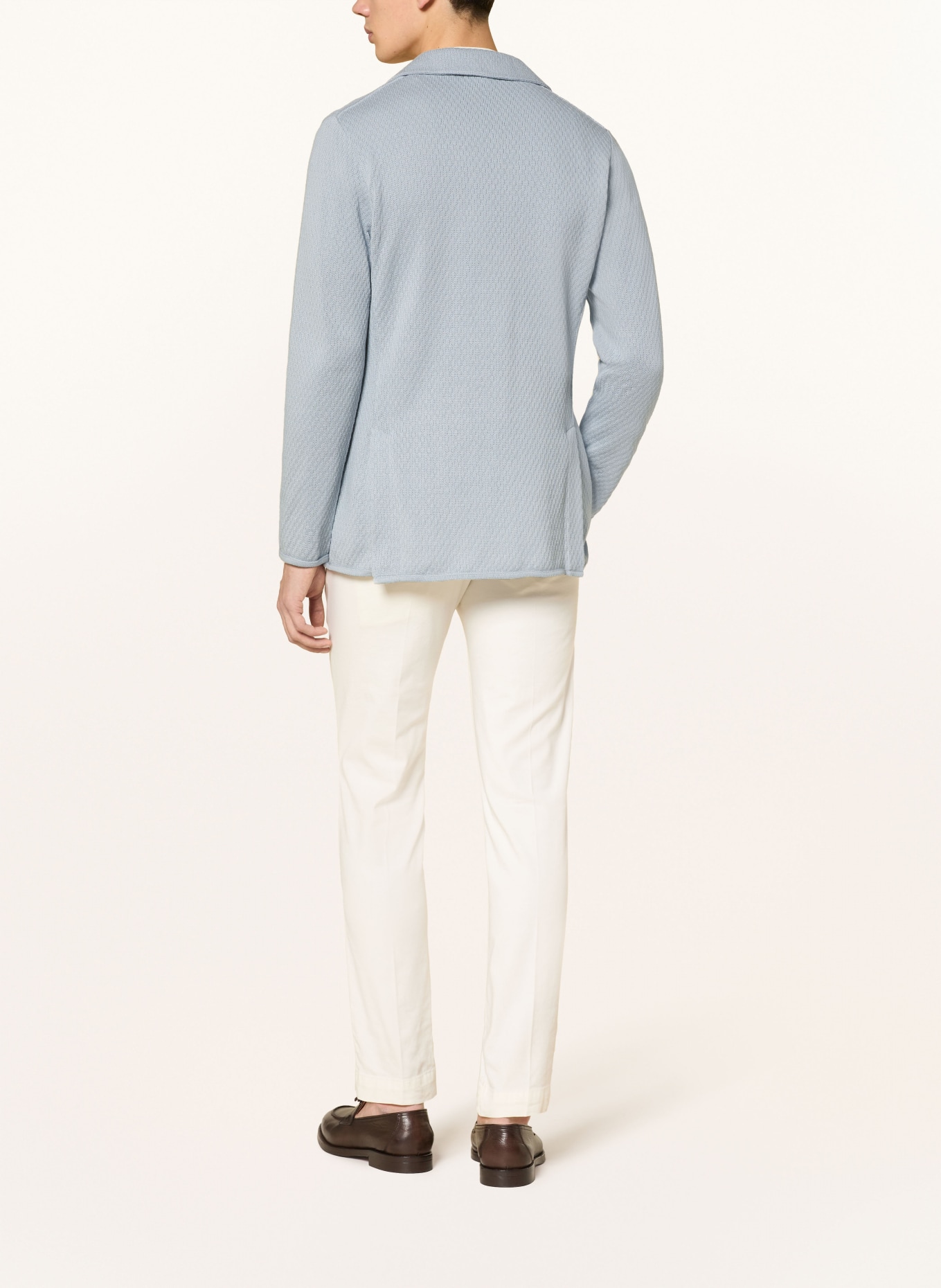 LARDINI Stricksakko Extra Slim Fit: BLAUGRAU