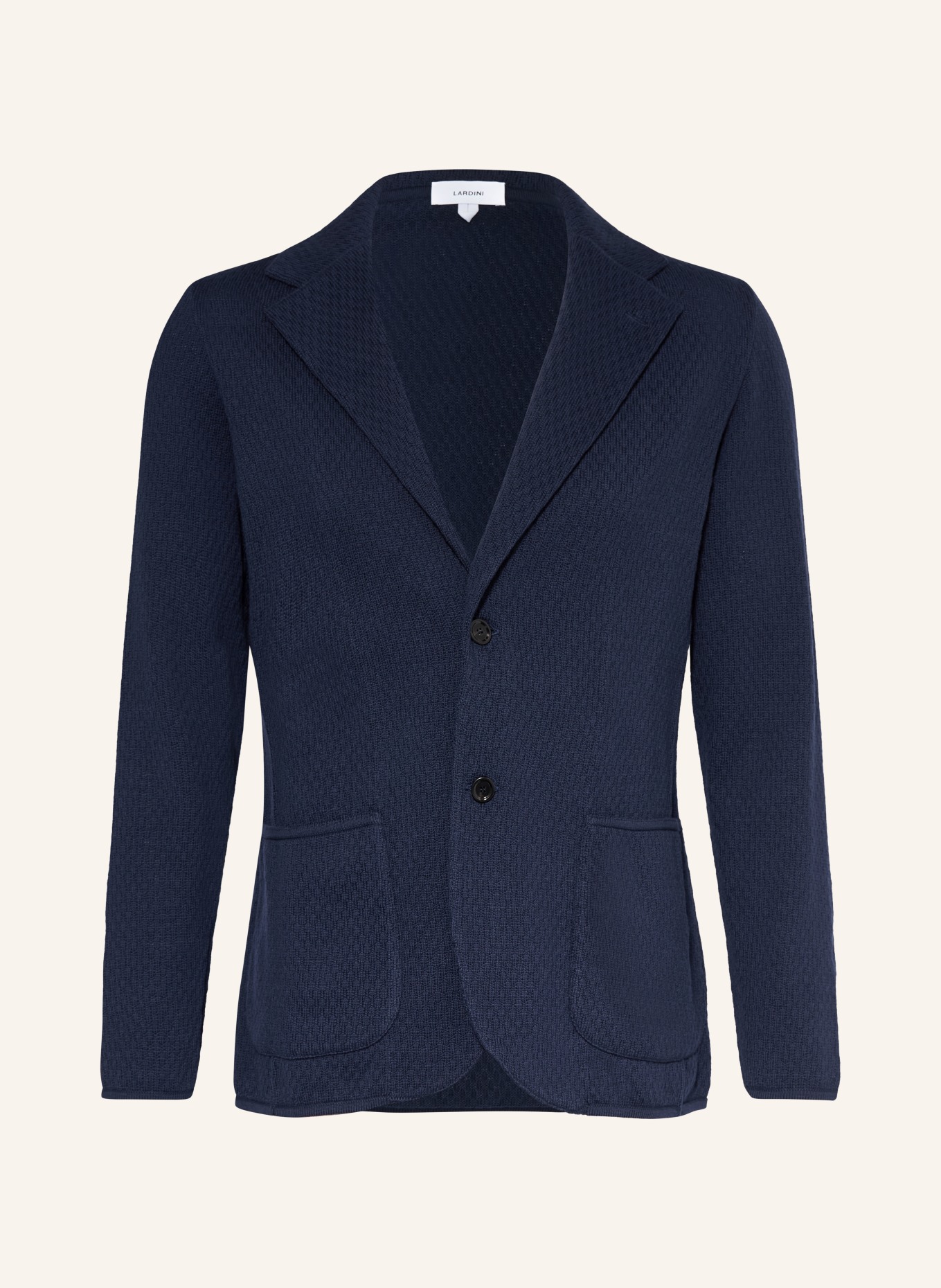 LARDINI Stricksakko Extra Slim Fit: DUNKELBLAU