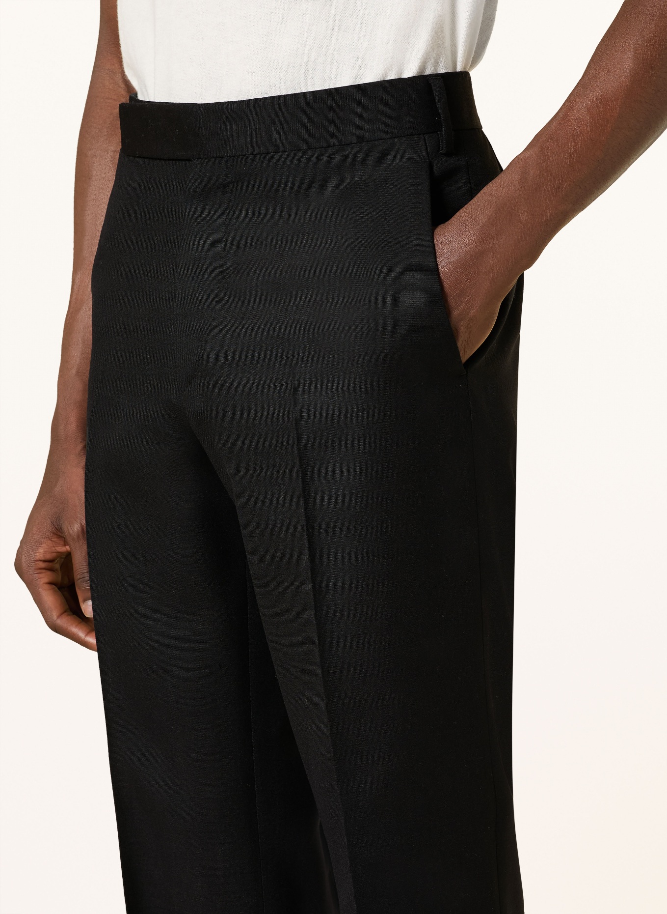 LARDINI Hose Regular Fit: SCHWARZ