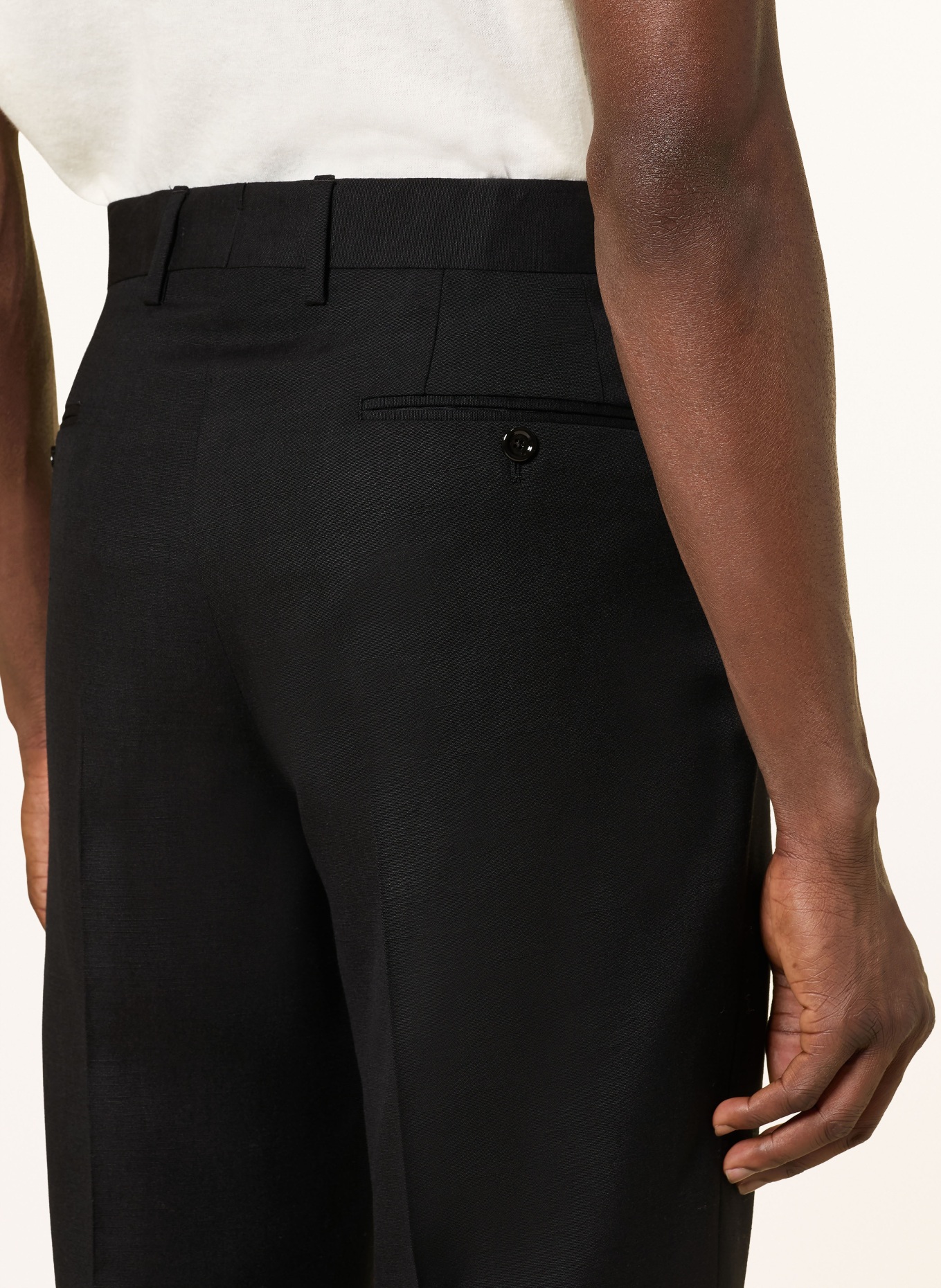 LARDINI Hose Regular Fit: SCHWARZ