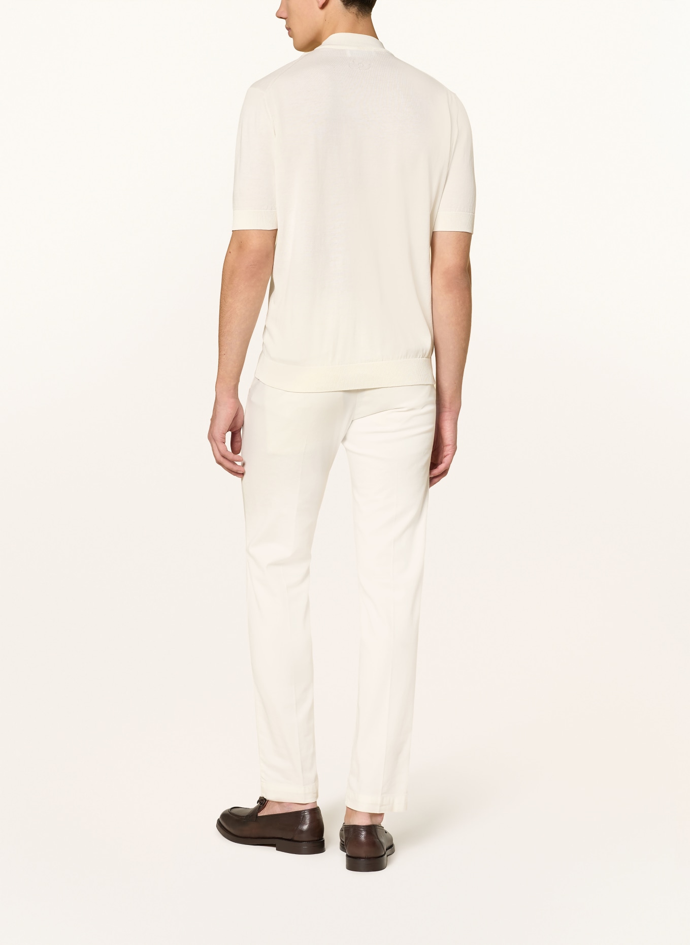 LARDINI Strickshirt: ECRU