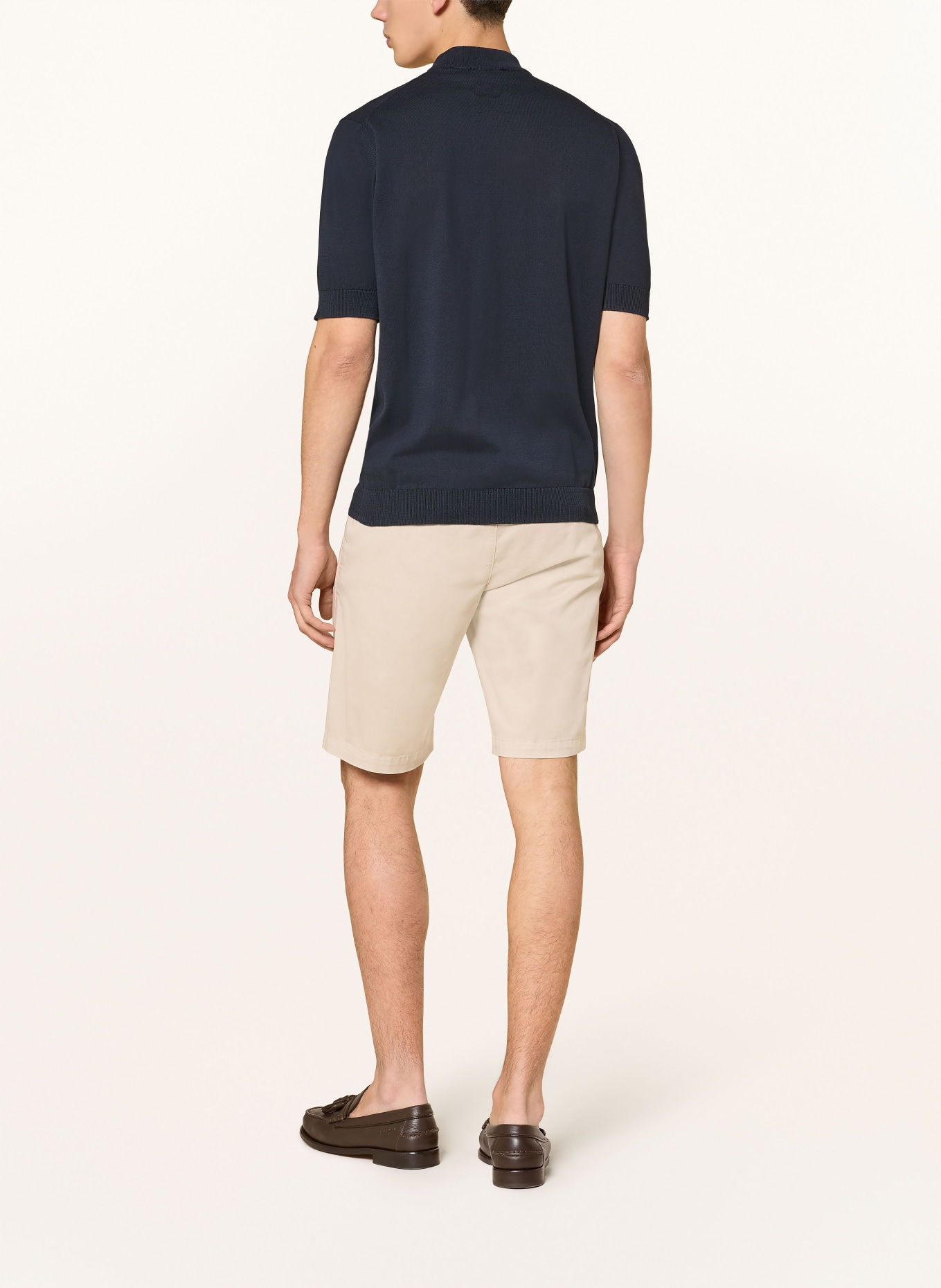 LARDINI Strickshirt: DUNKELBLAU