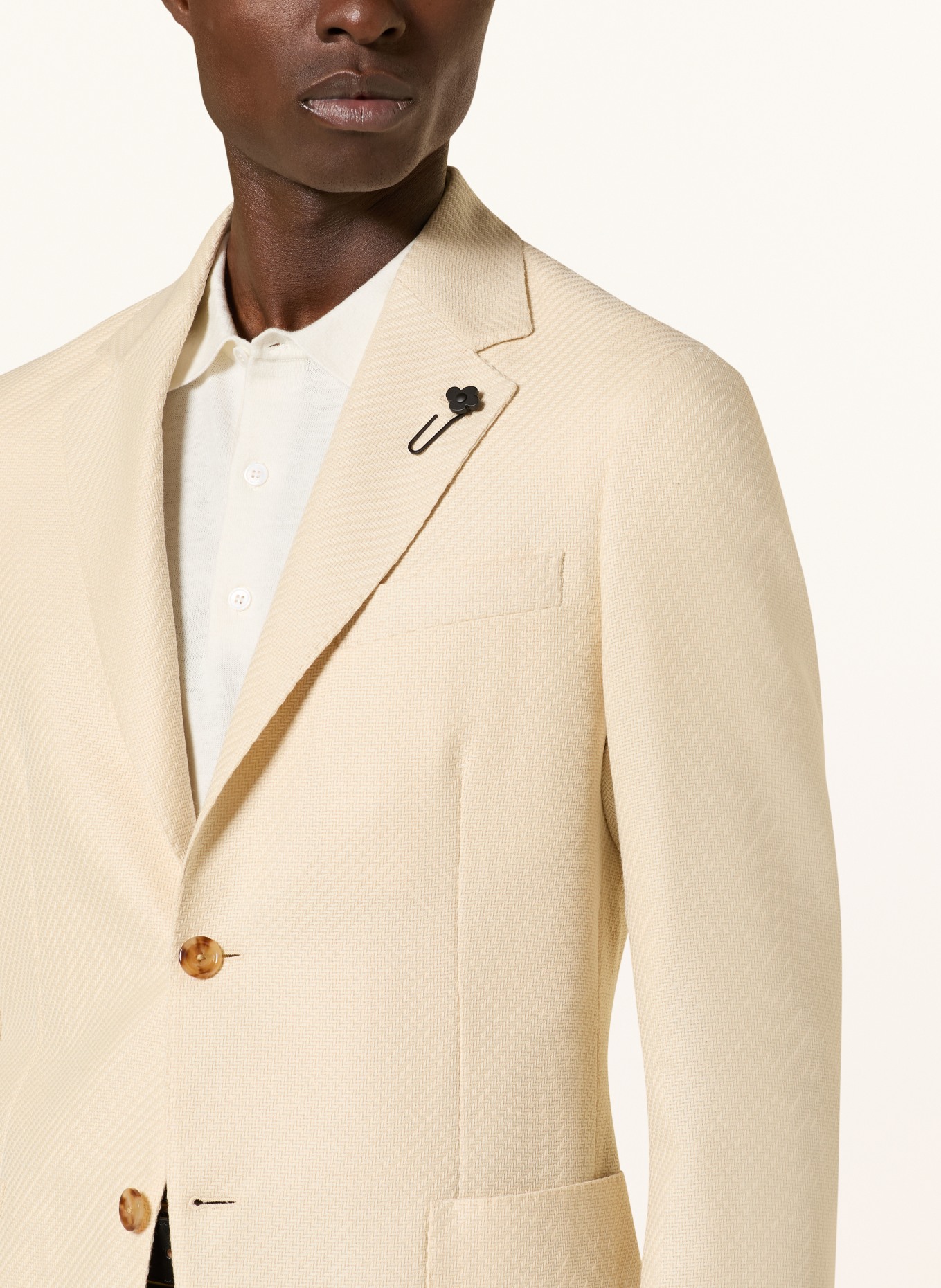 LARDINI Marynarka Extra Slim Fit: BEŻOWY