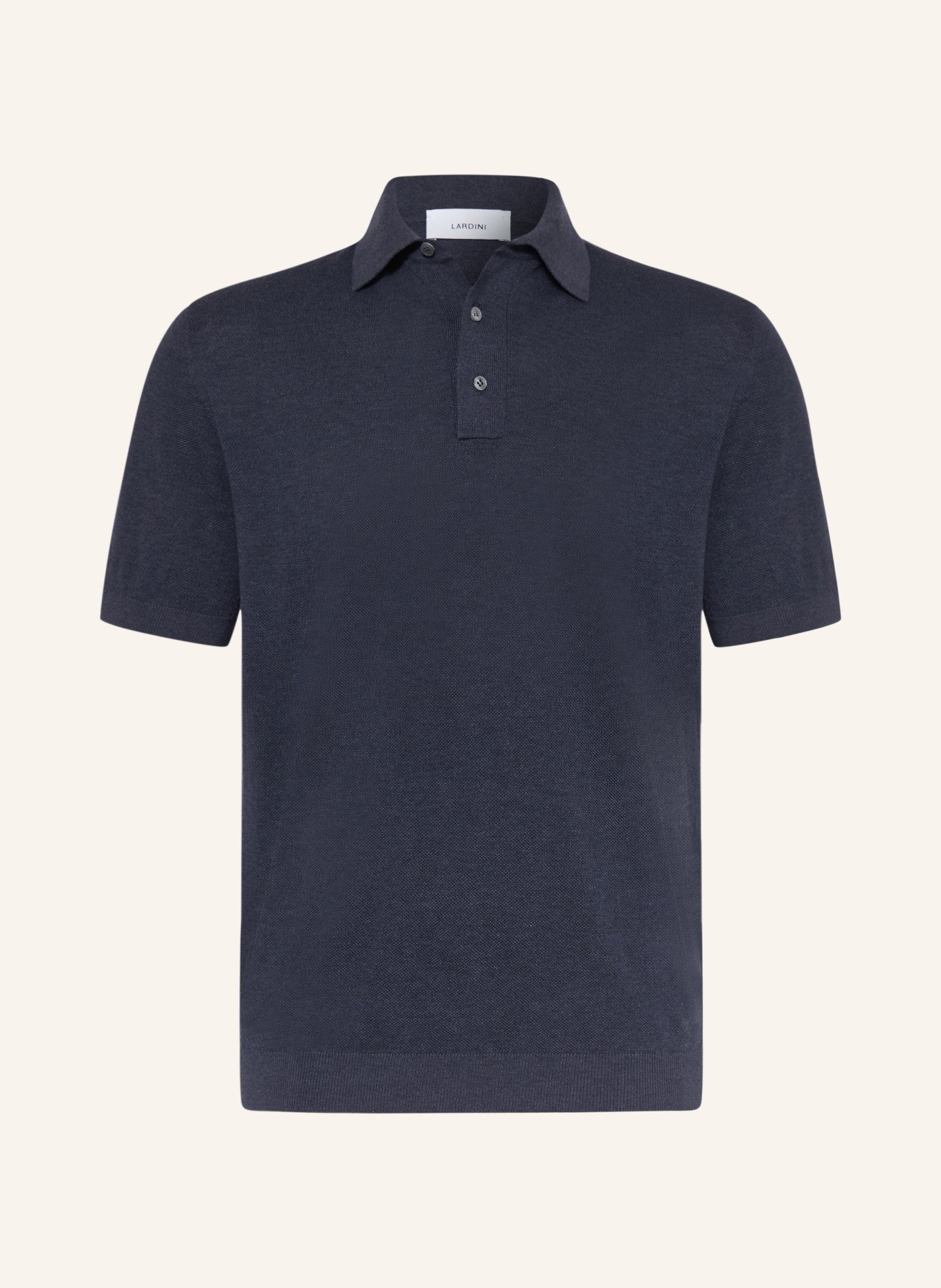 LARDINI piqué polo shirt: DARK BLUE