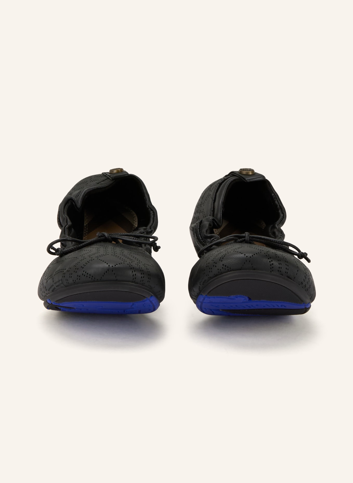 BURBERRY baleríny: ČERNÁ