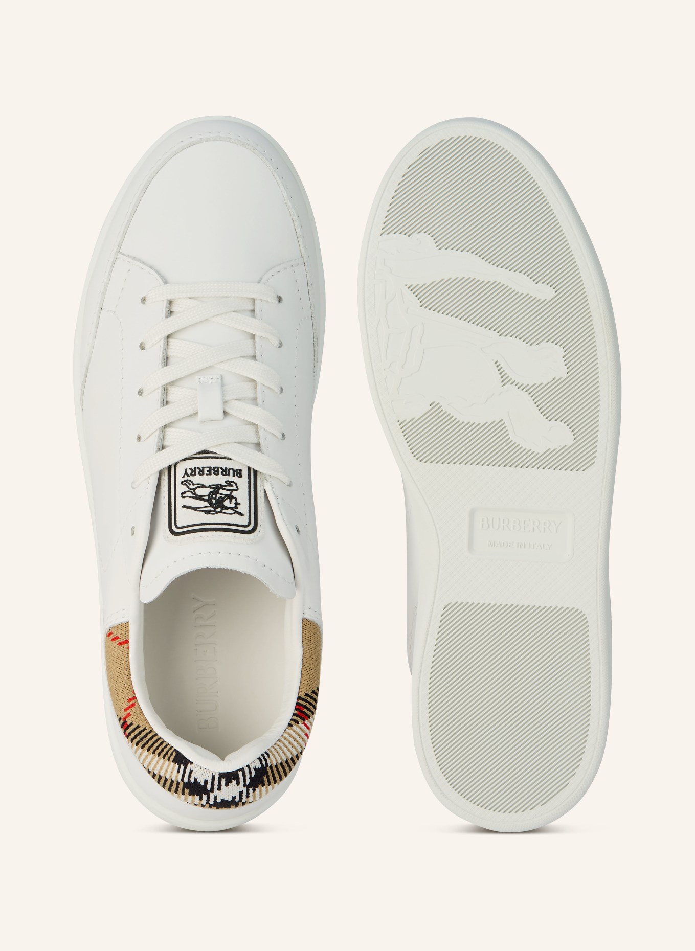 BURBERRY Zestaw sneakersów: BIAŁY