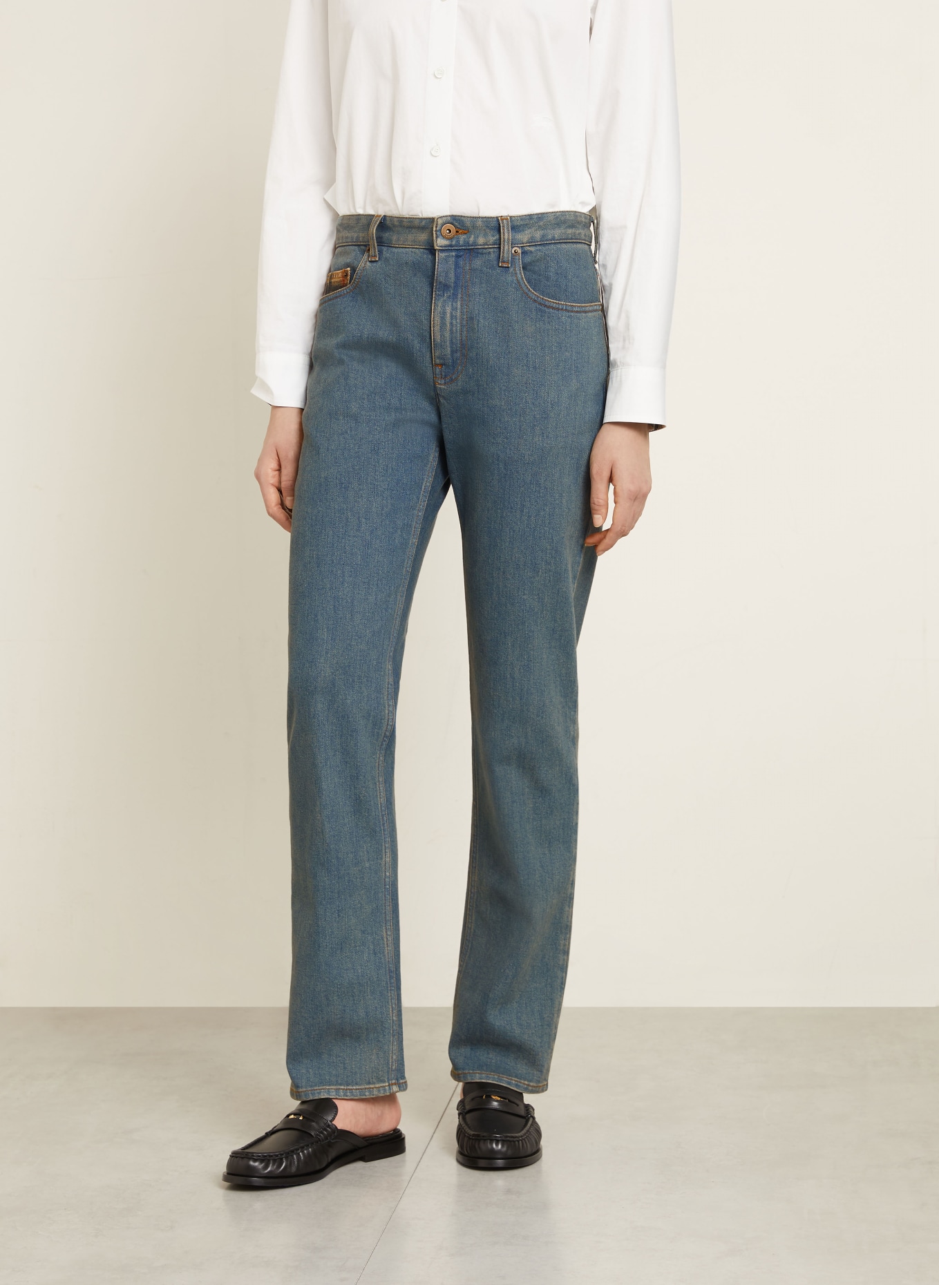 BURBERRY Straight Jeans DALIA: A1322 MID BLUE