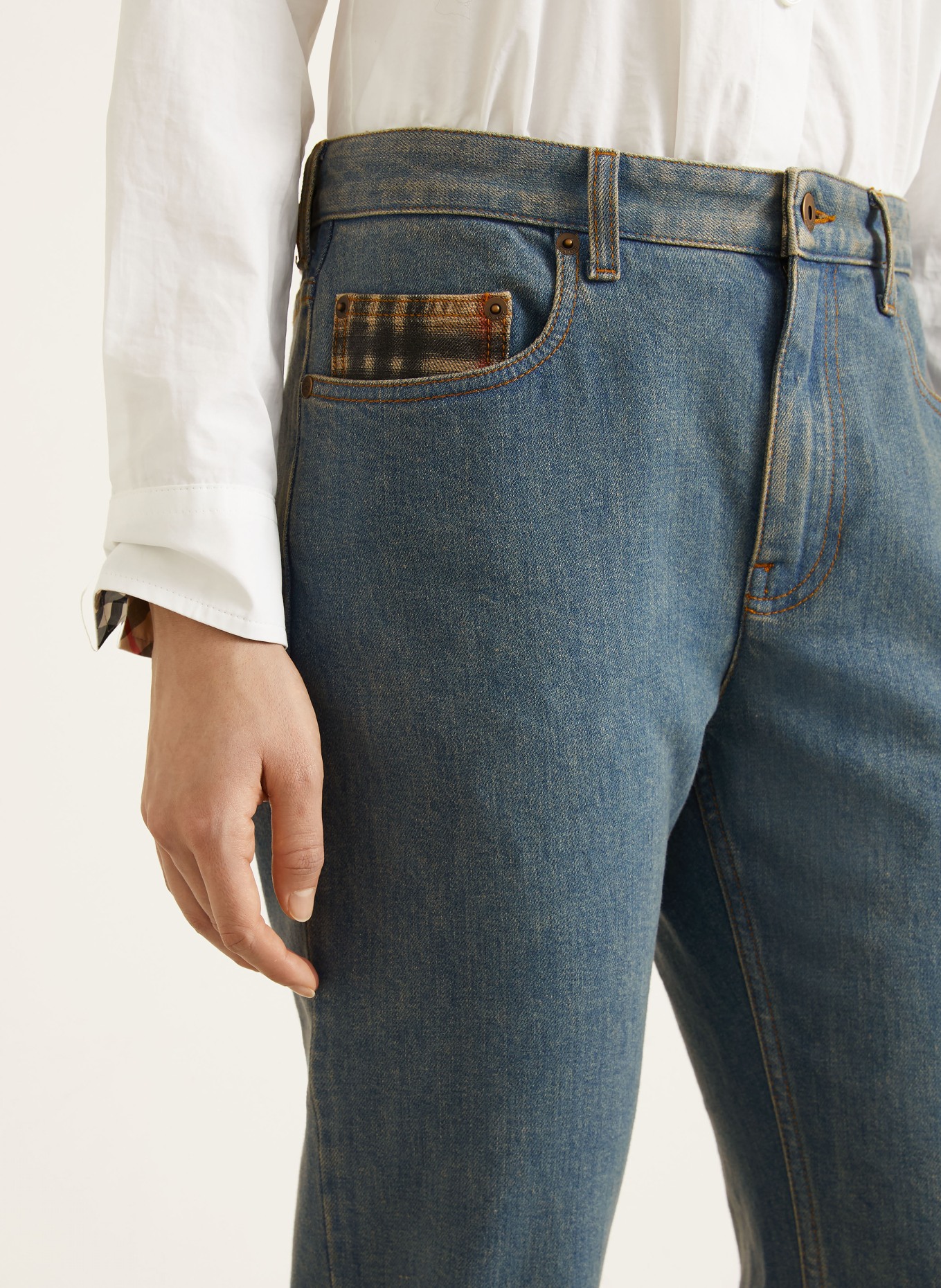 BURBERRY Straight Jeans DALIA: A1322 MID BLUE