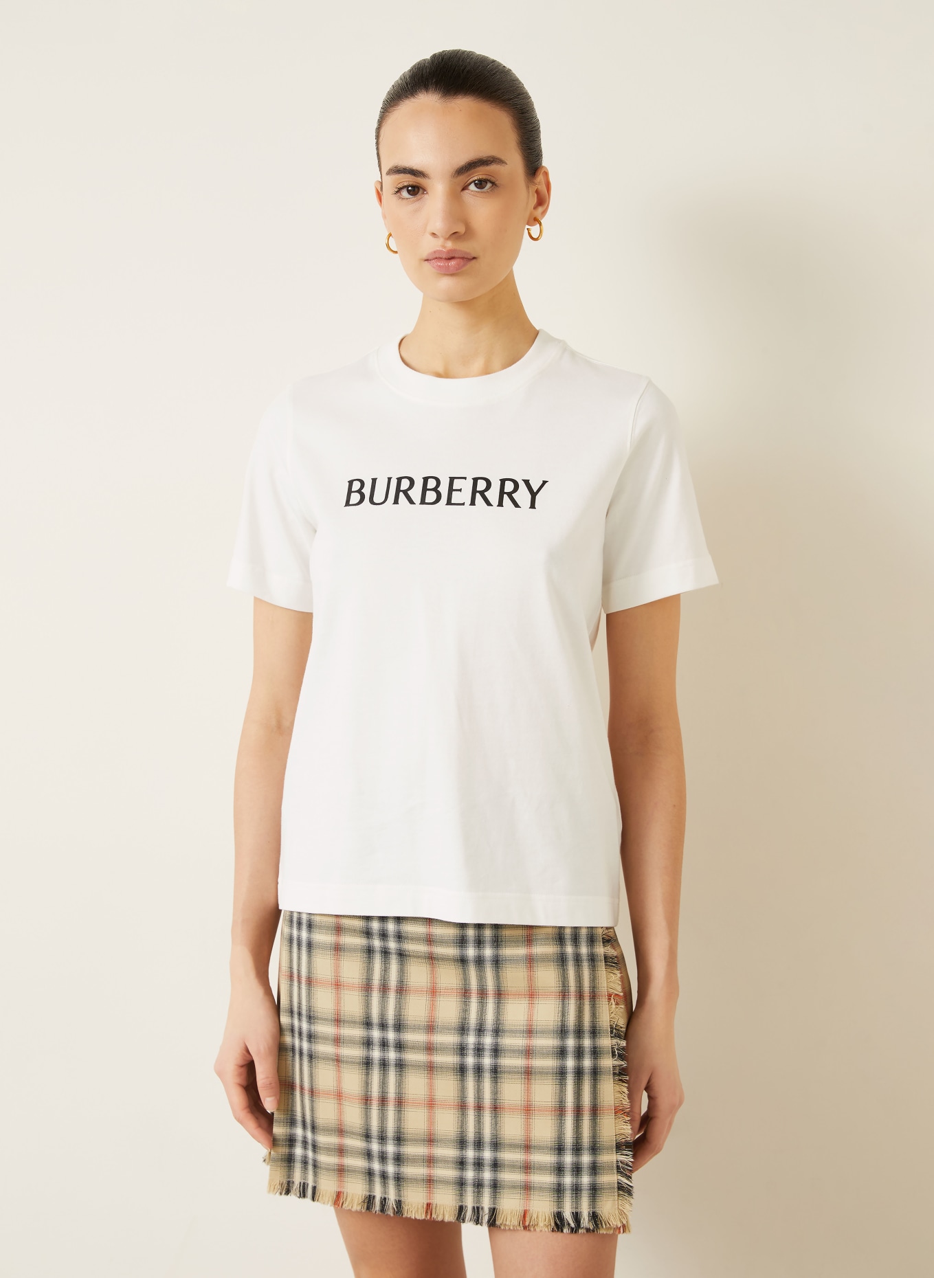 BURBERRY T-Shirt FRANKIE: WEISS / SCHWARZ