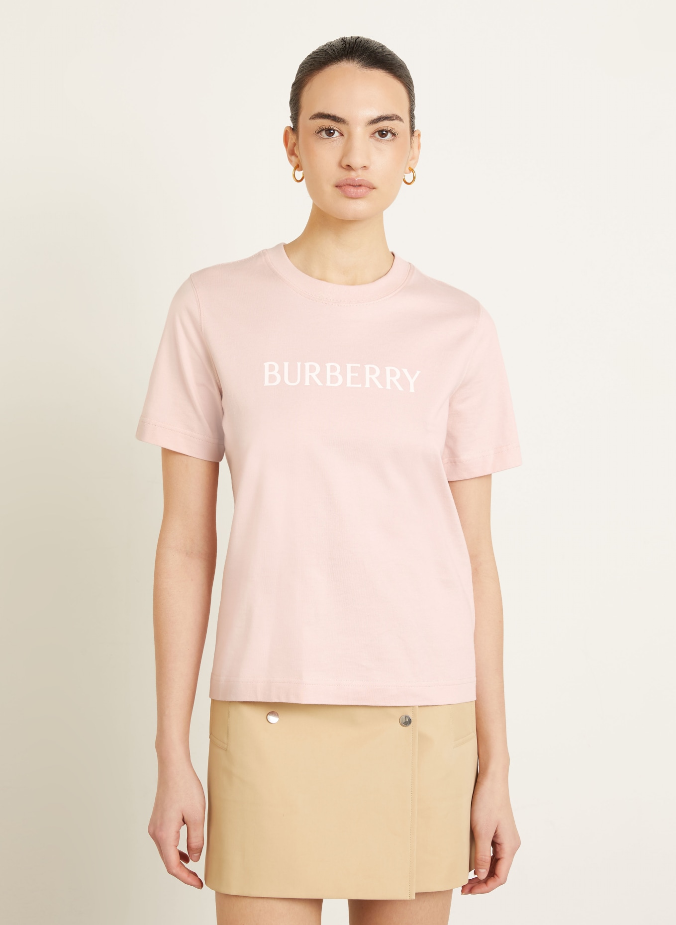 BURBERRY Koszulka FRANKIE: BLADORÓŻOWY