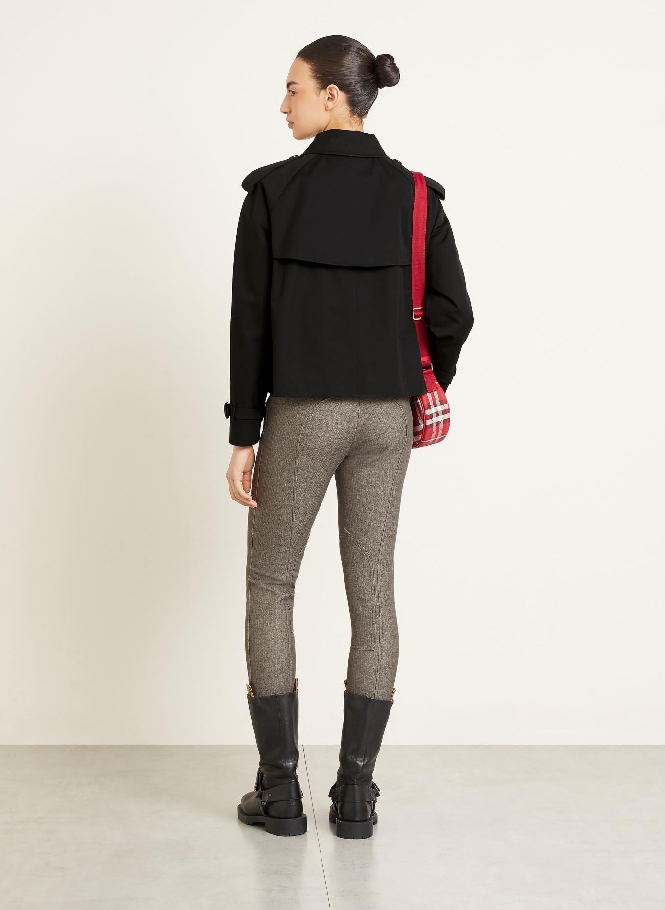 BURBERRY HALTYE trench coat: BLACK