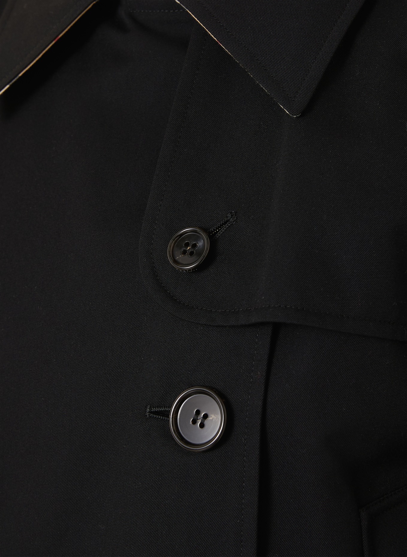 BURBERRY HALTYE trench coat: BLACK