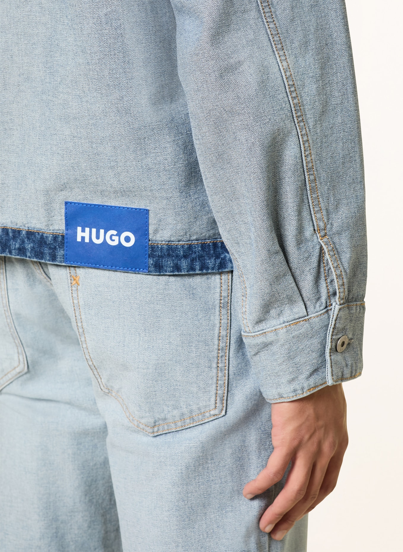 HUGO Jeansjacke TALIAN: 459 LIGHT/PASTEL BLUE