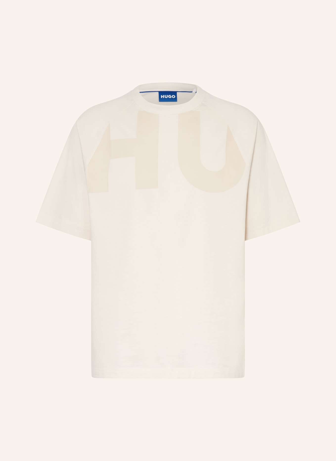 HUGO T-Shirt NALFTEE: BEIGE