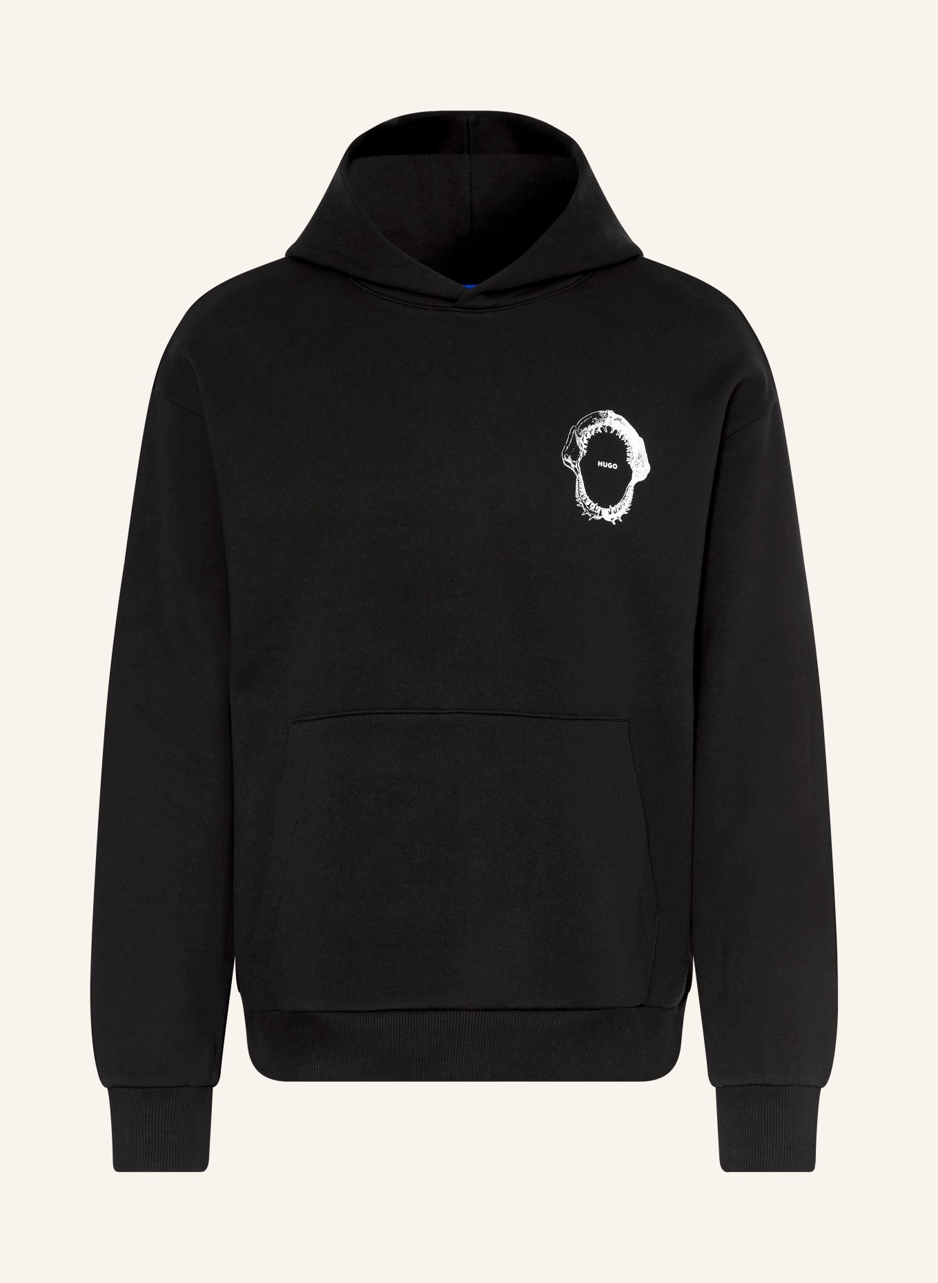 HUGO Hoodie NOUTILEX: SCHWARZ