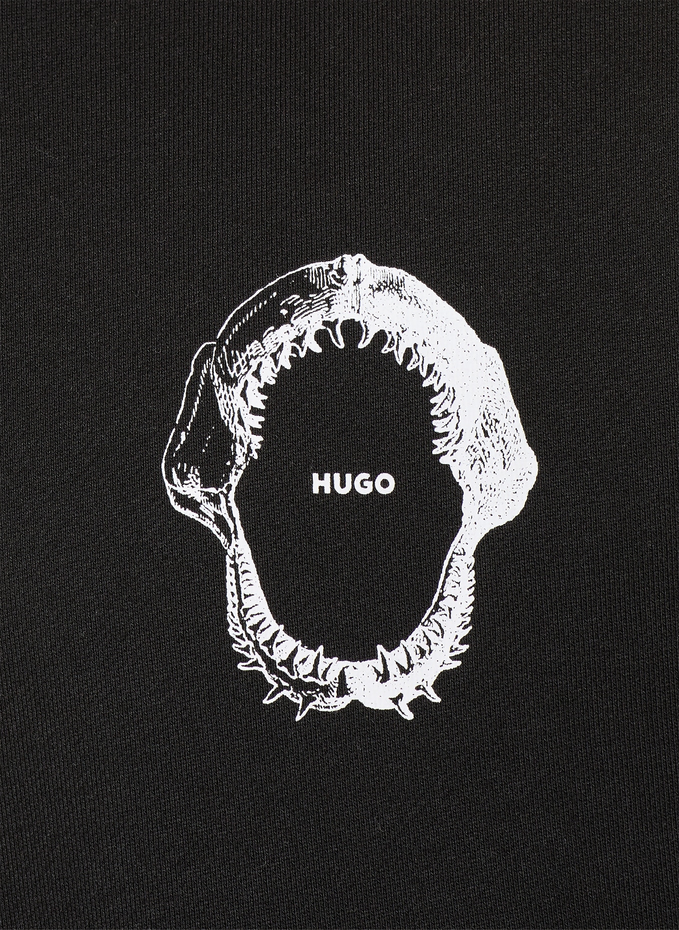 HUGO Hoodie NOUTILEX: SCHWARZ