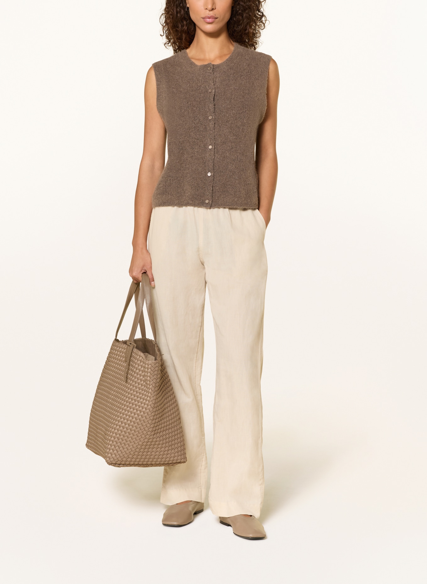 Naghedi Sac cabas JET SETTER LARGE: CHAMEAU