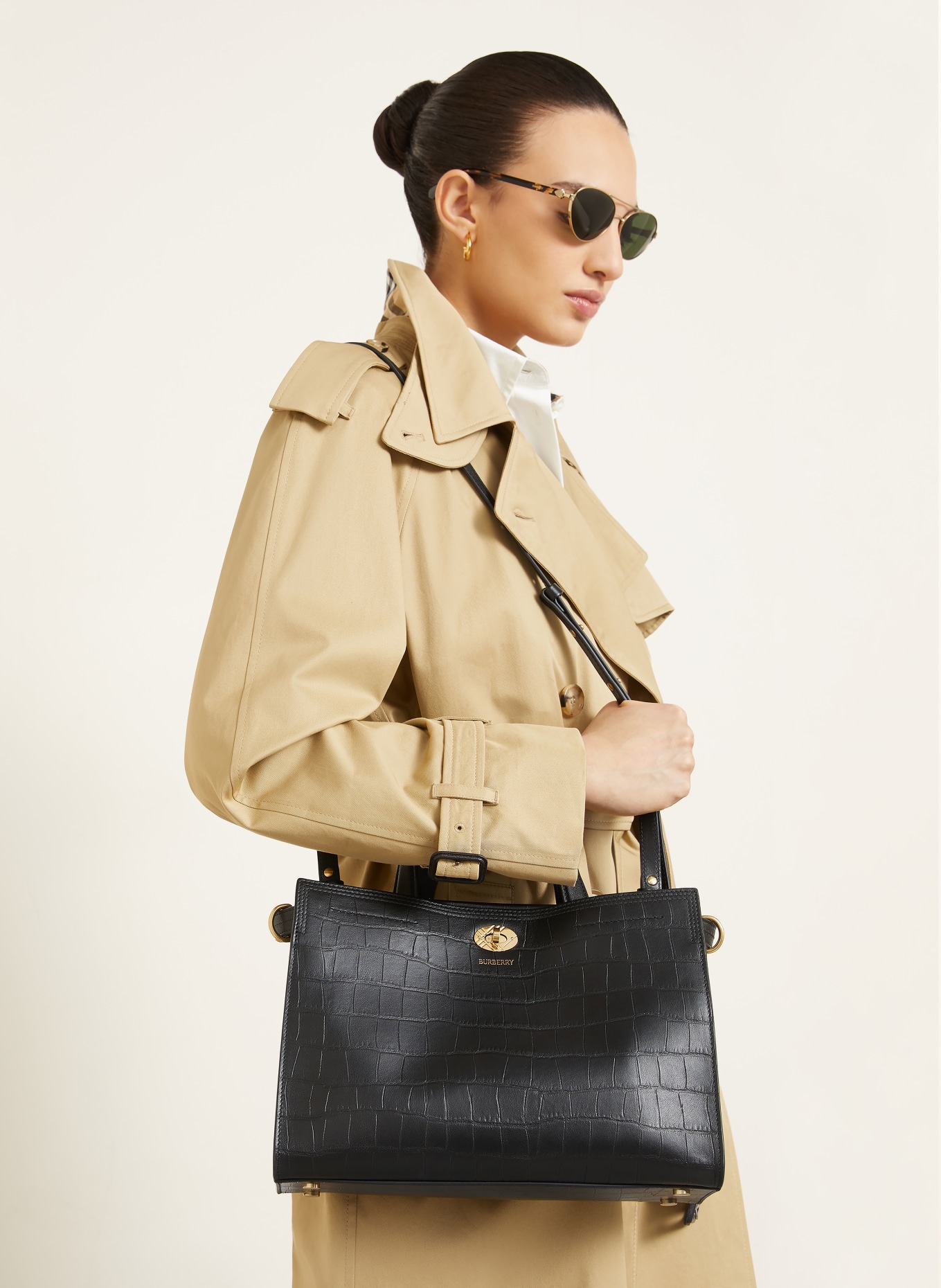 BURBERRY Sac à main COTSWOLDS: NOIR