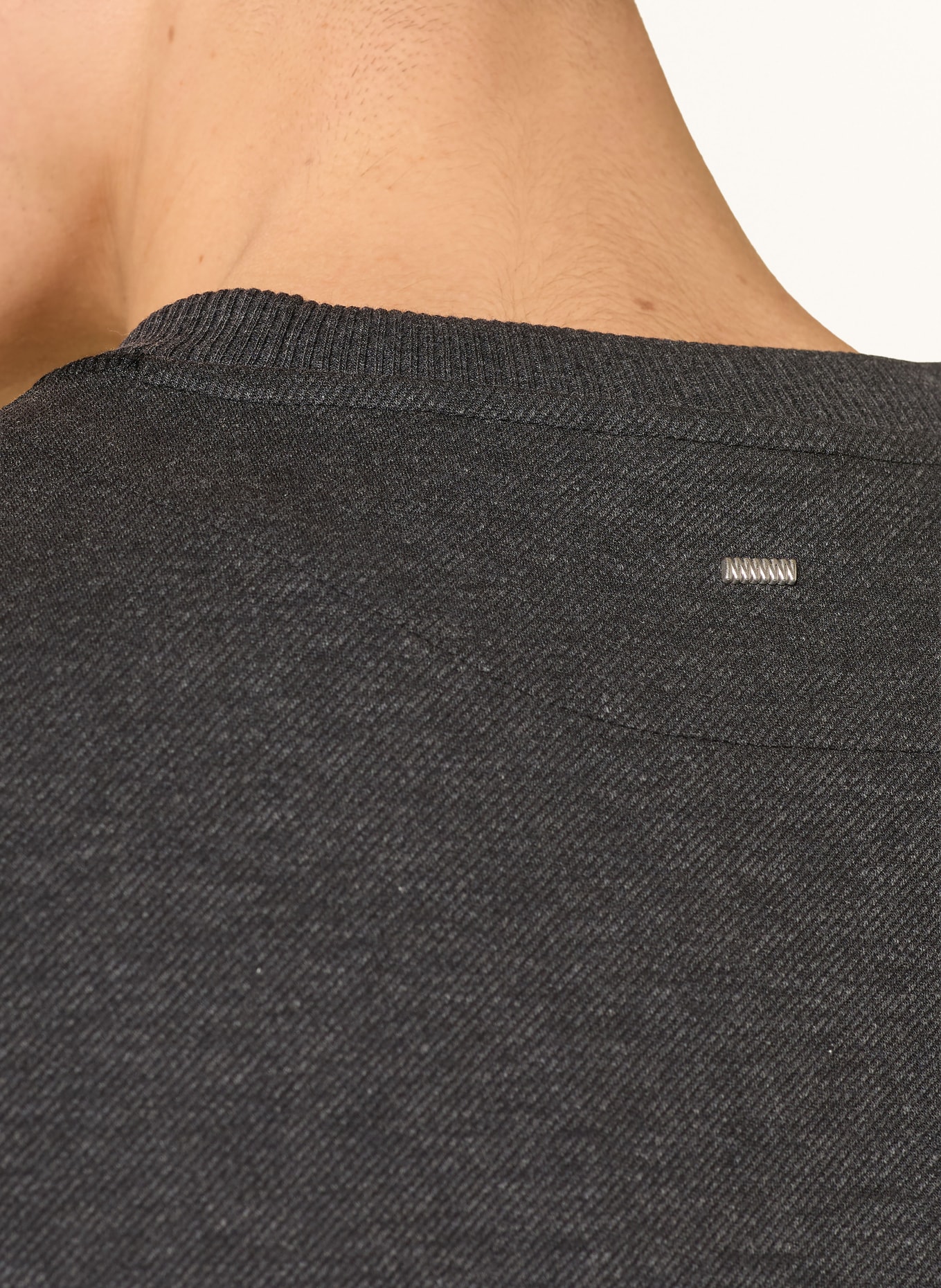 HUGO T-Shirt DILANSO: DUNKELGRAU / SILBER / SCHWARZ